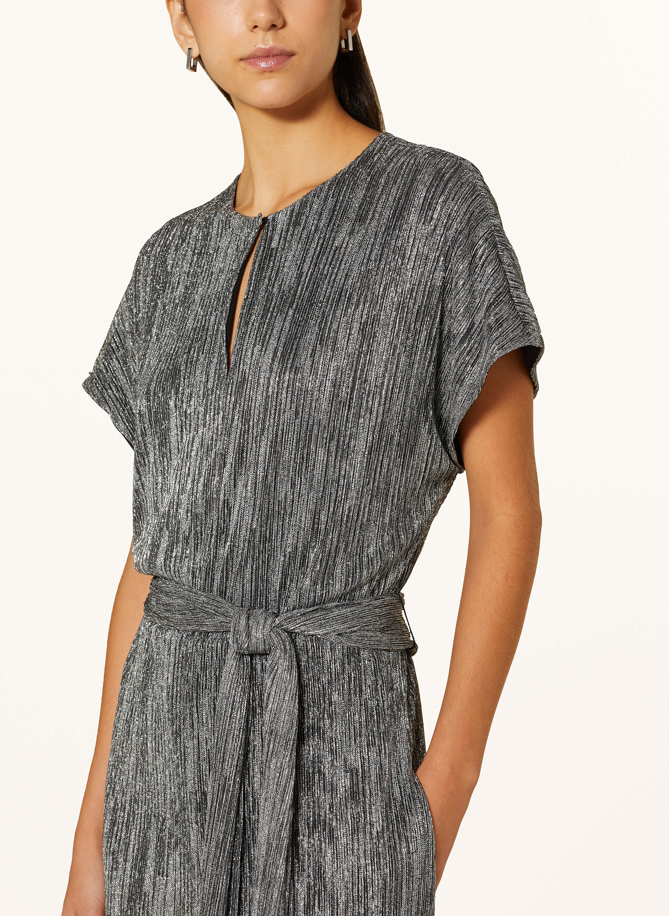 Thumbnail - Marc Cain Jumpsuit Mit Glitzergarn silber