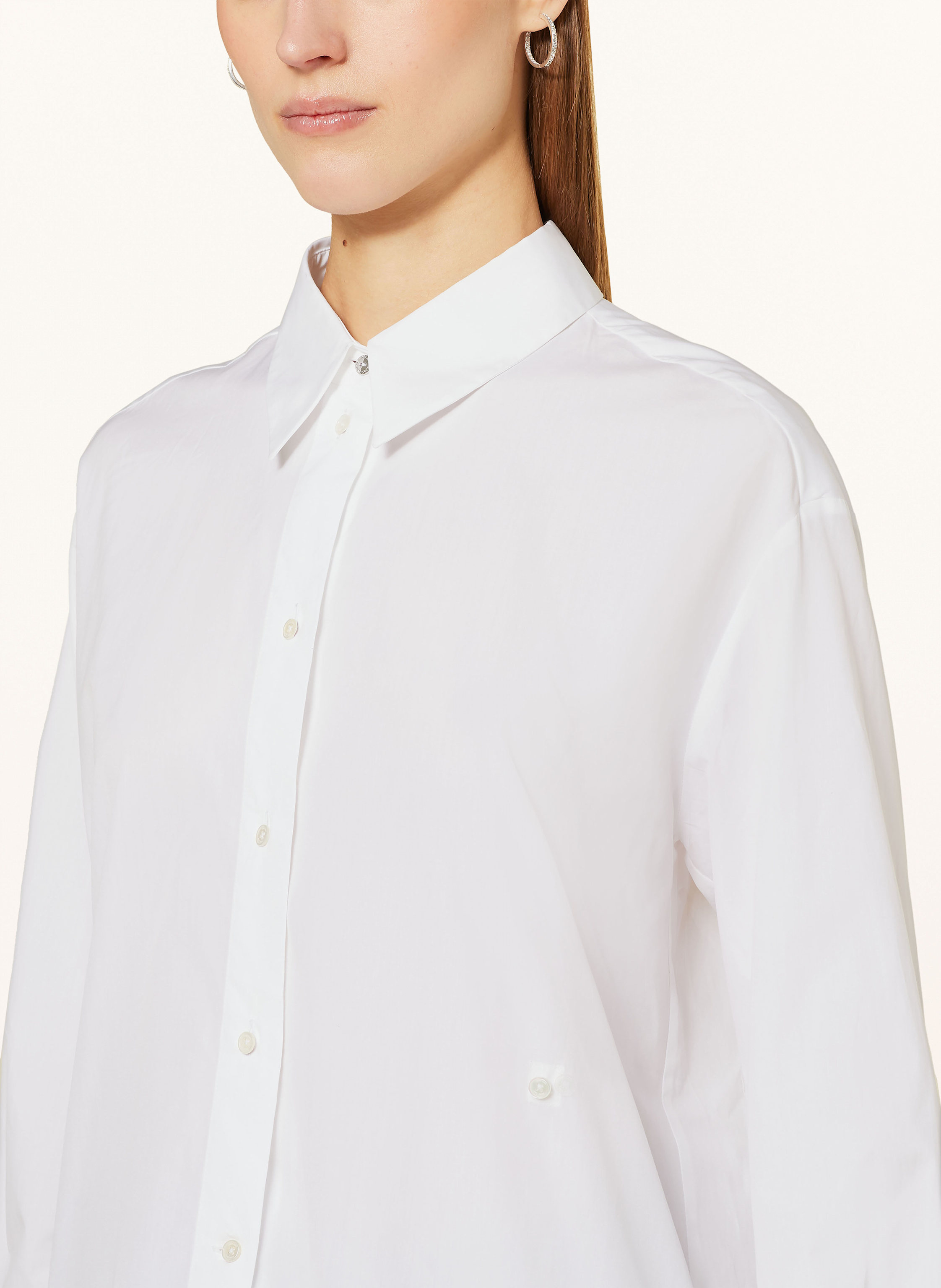 Thumbnail - Marc Cain Hemdbluse Mit Schmucksteinen weiss