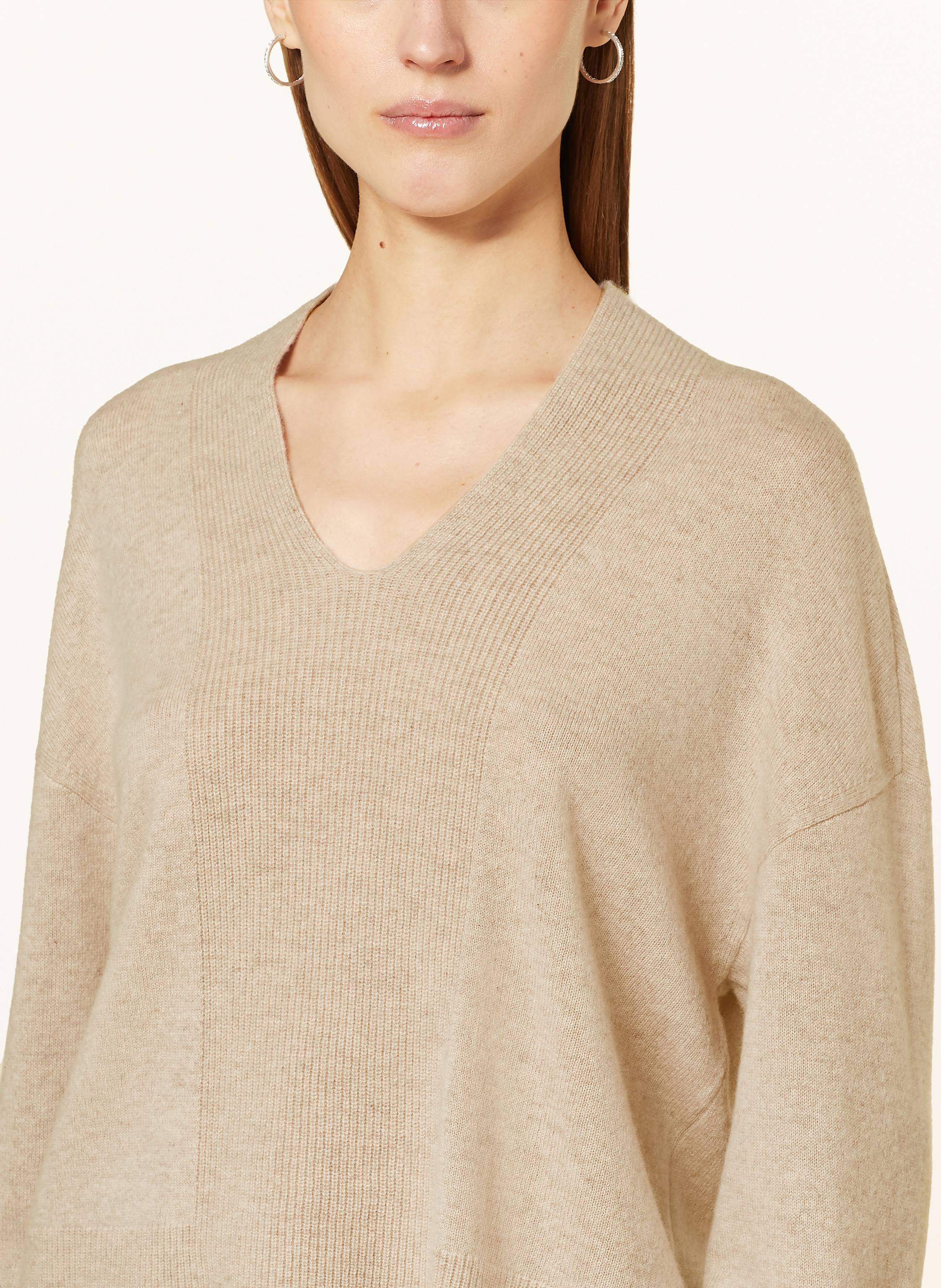 Thumbnail - Marc Cain Cashmere-Pullover beige