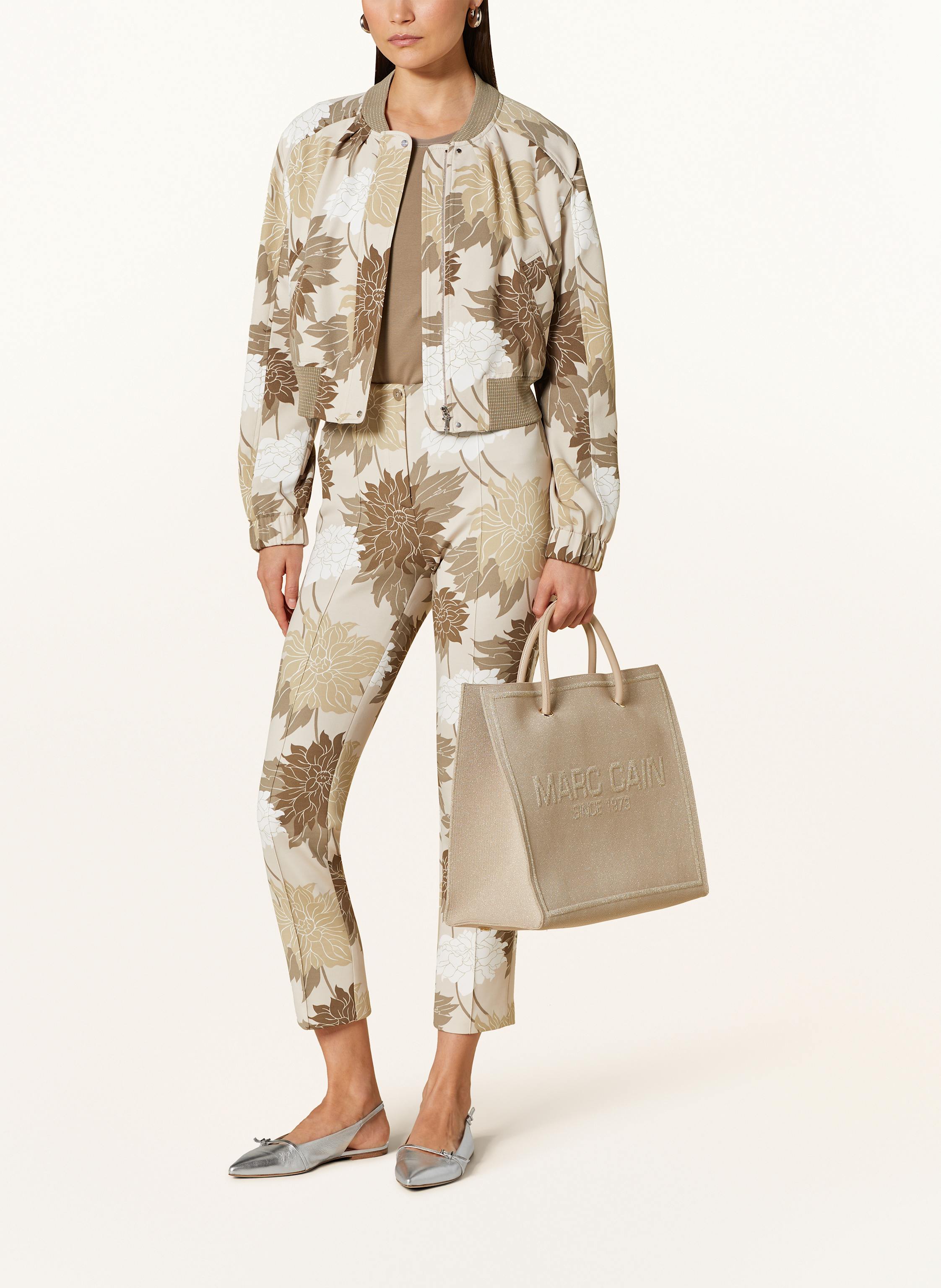 Thumbnail - Marc Cain Shopper Mit Glitzergarn beige