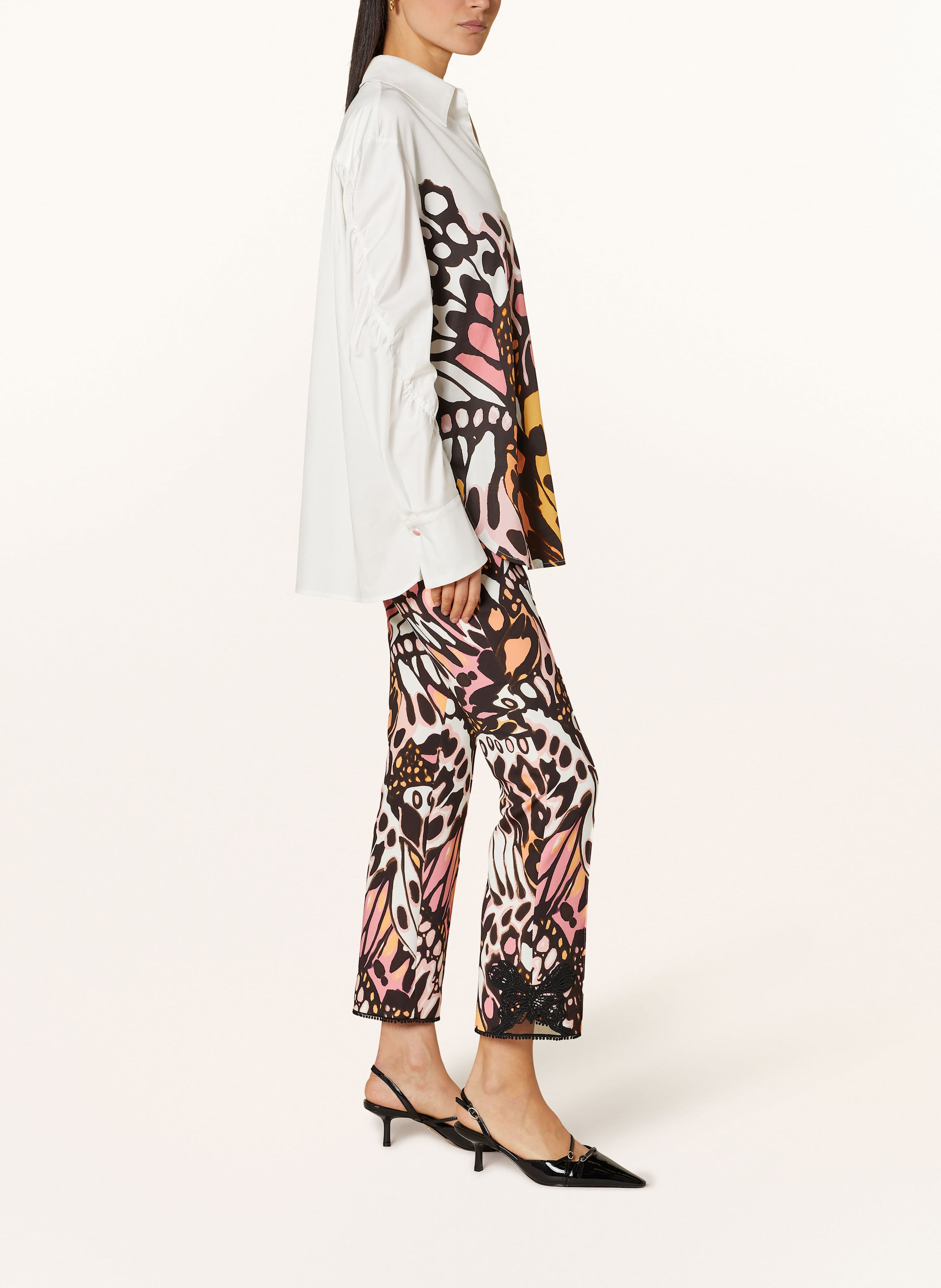 Thumbnail - Marc Cain Hose Mit Spitze rosa