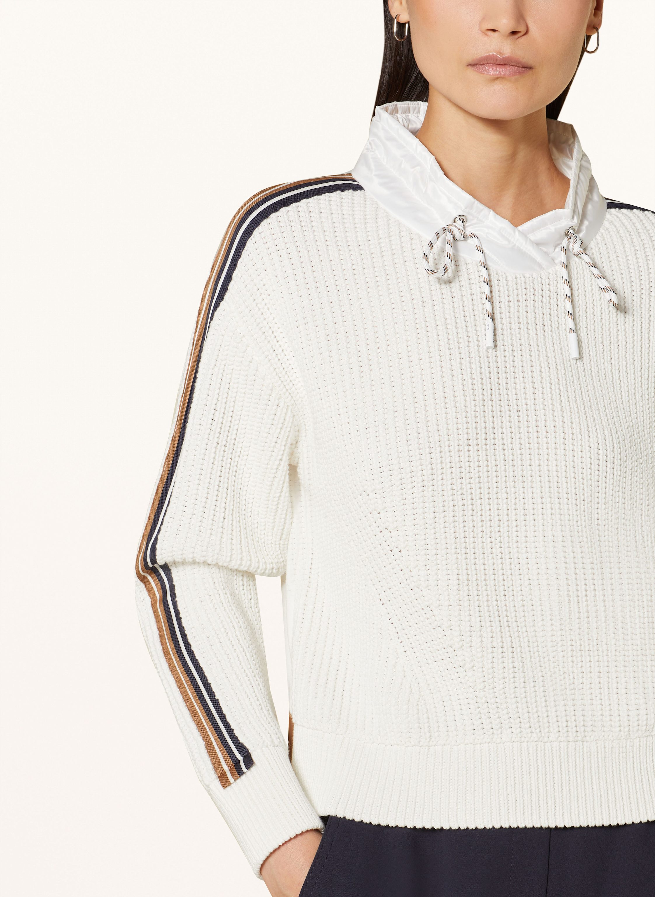 Thumbnail - Marc Cain Pullover Im Materialmix weiss