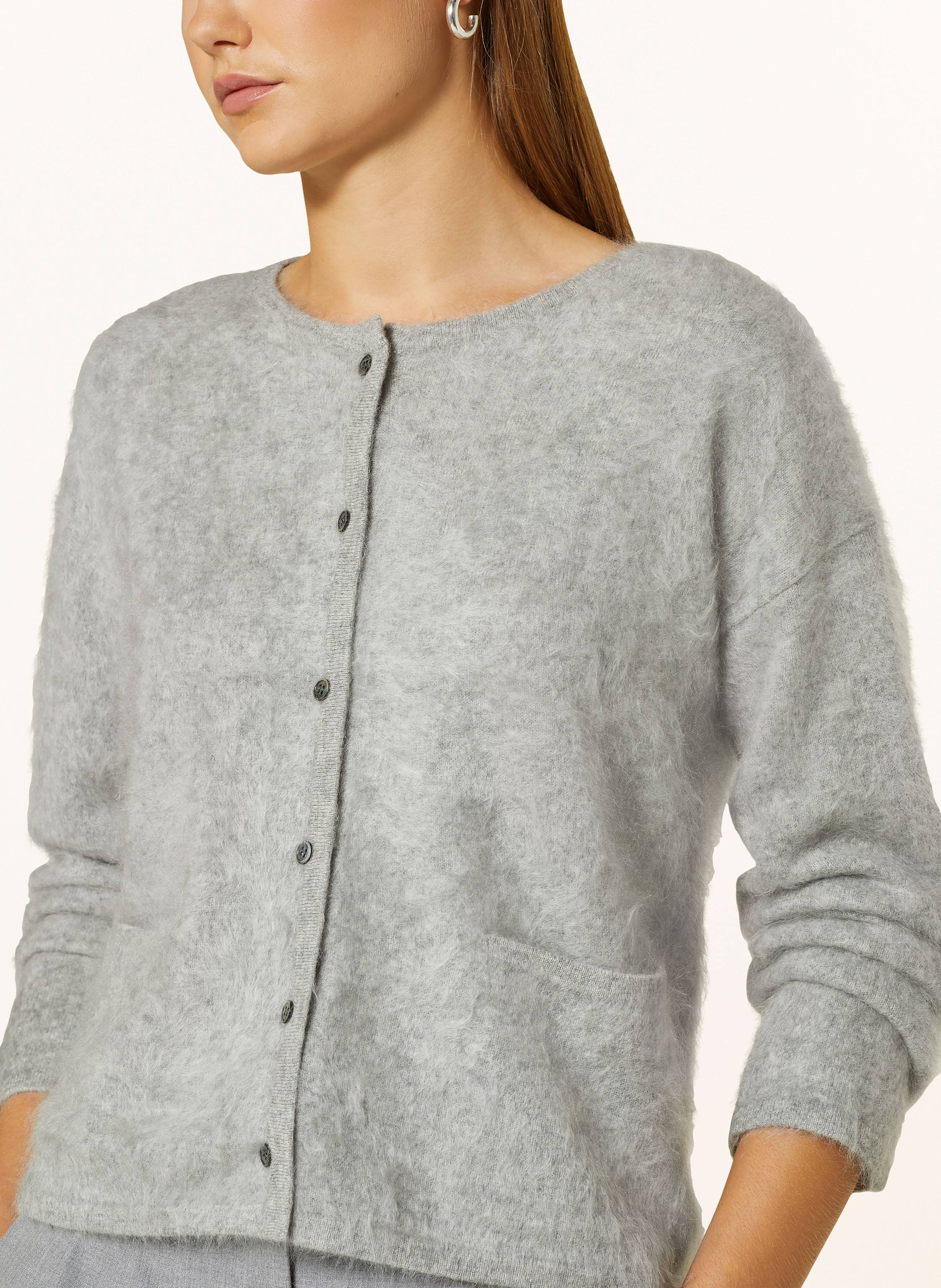 Thumbnail - Mrs & Hugs Strickjacke Aus Cashmere grau