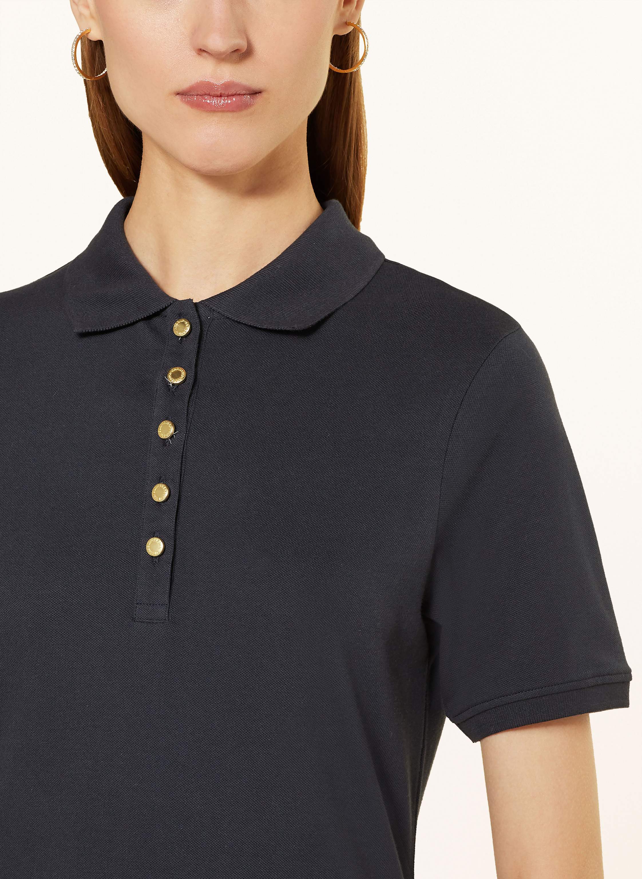 Thumbnail - Barbour Piqué-Polokleid Celeste blau