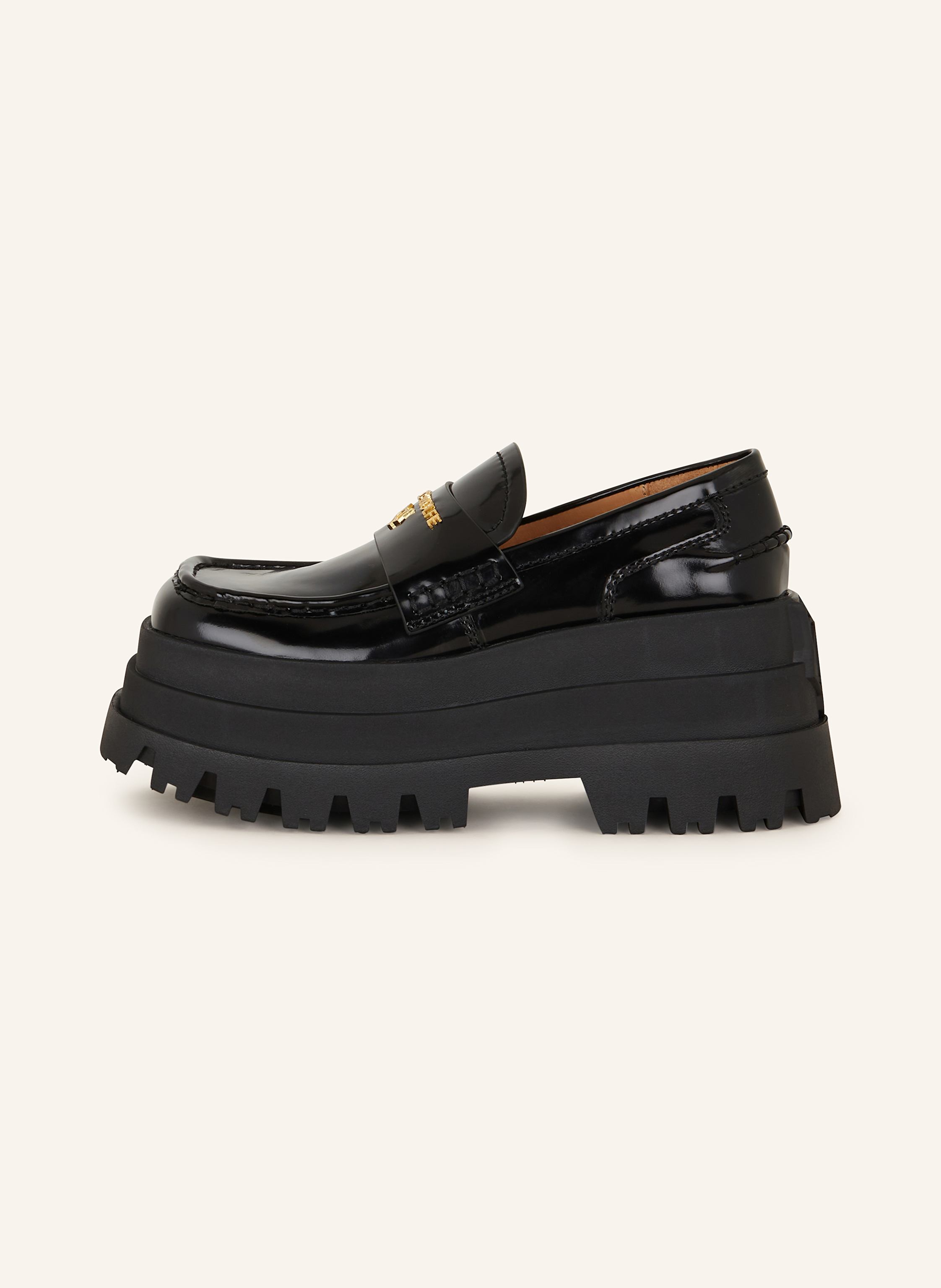 Thumbnail - Naked Wolfe Plateau-Loafer Delusion schwarz