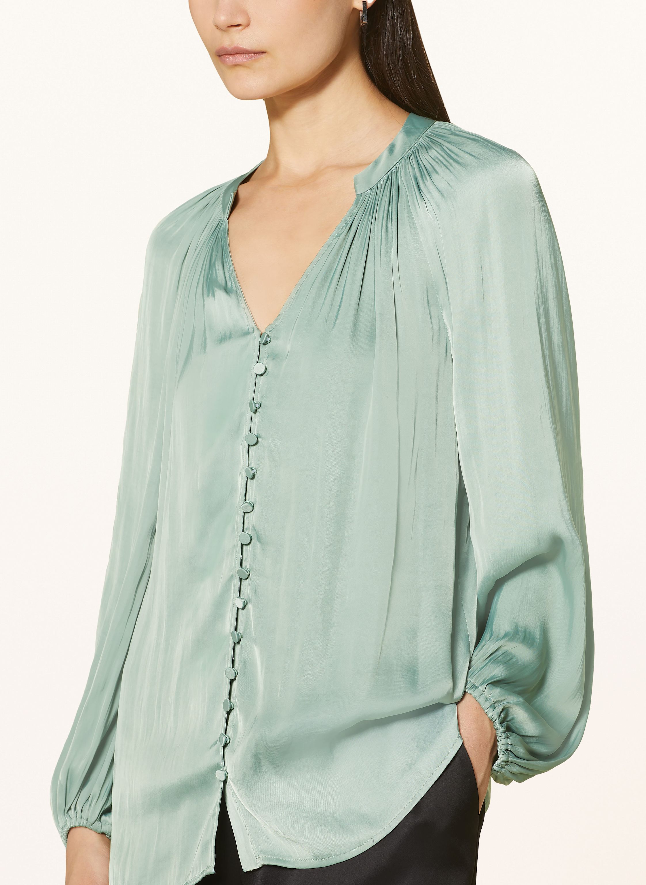 Thumbnail - Mrs & Hugs Satinbluse gruen