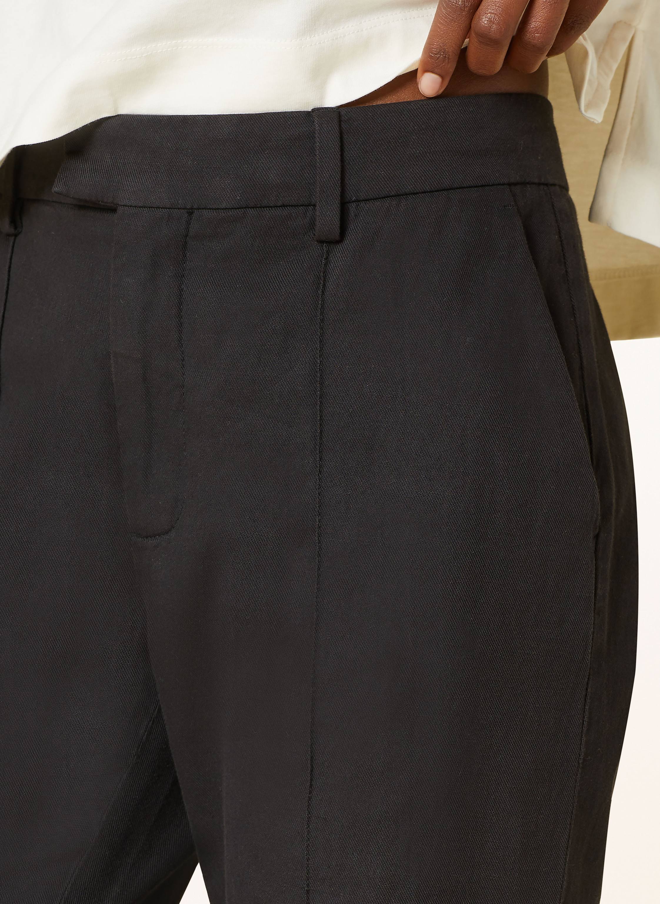 Thumbnail - Closed Bootcut-Hose Denair Mit Leinen schwarz