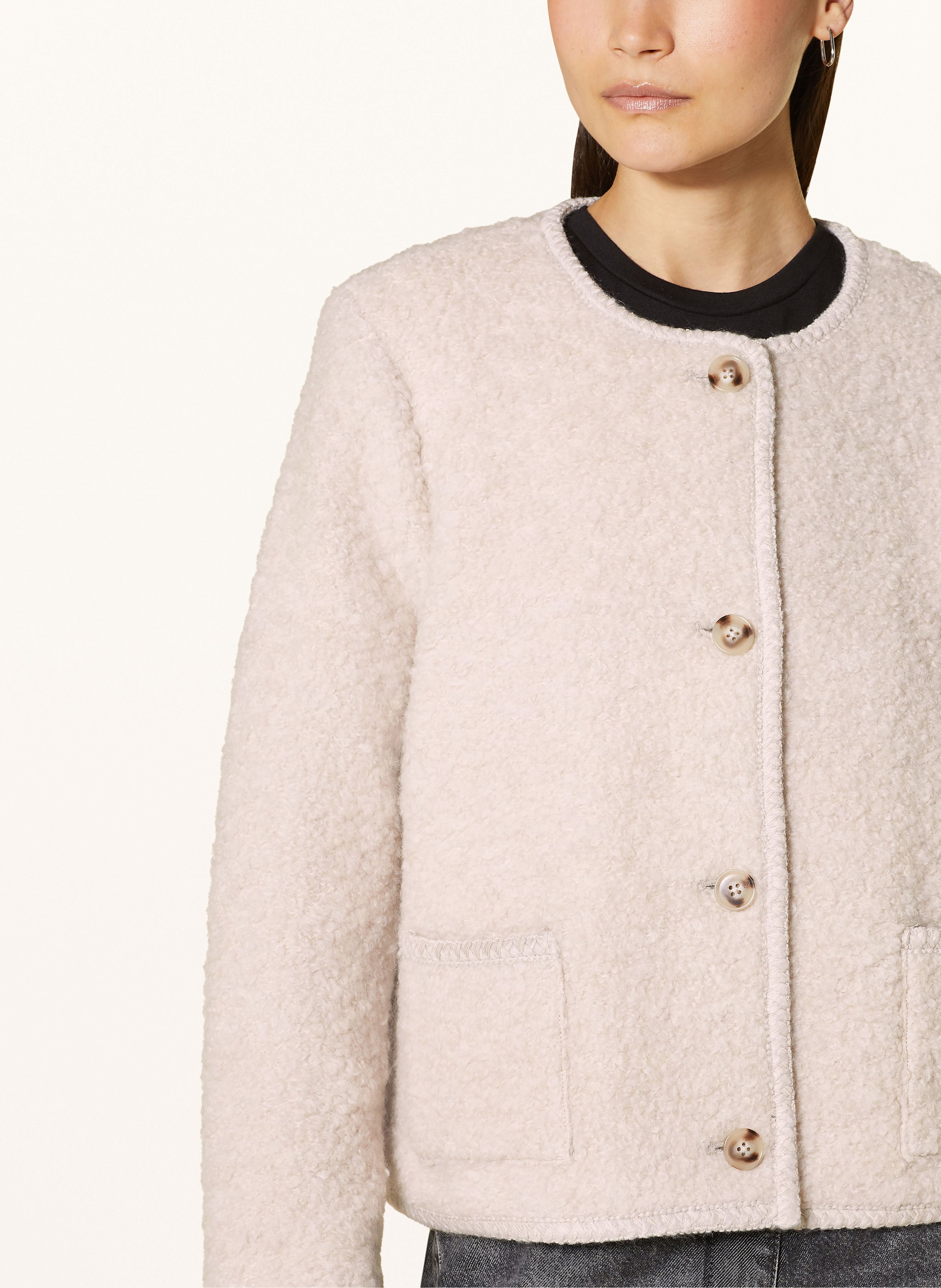 Thumbnail - Mrs & Hugs Kastenjacke beige