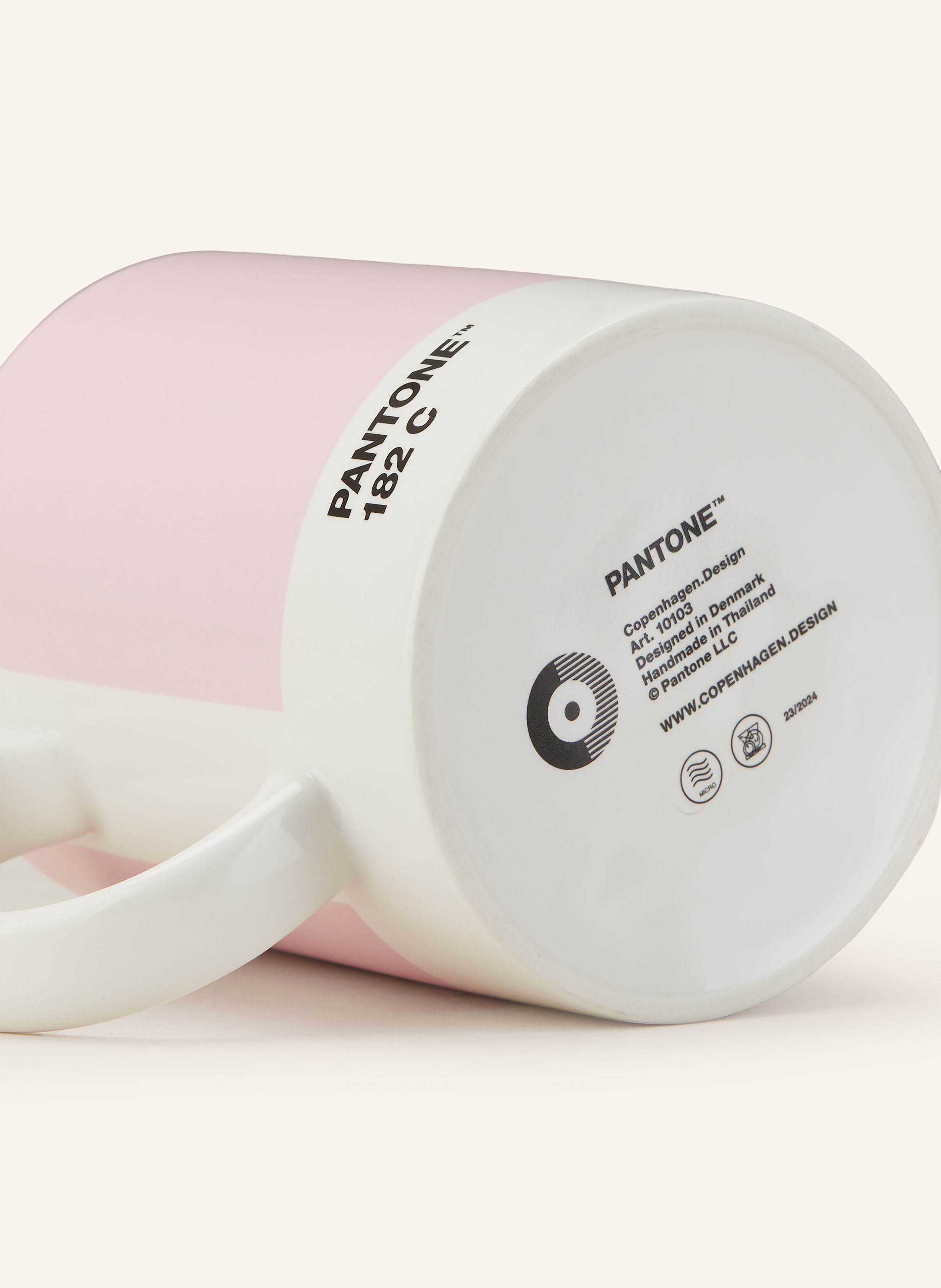 Thumbnail - Pantone Henkelbecher pink