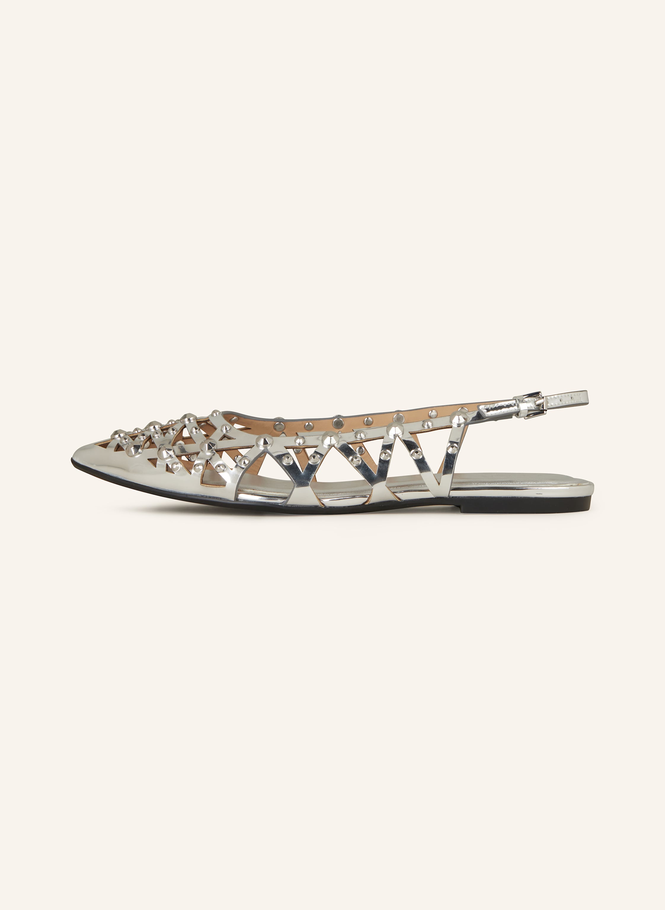 Thumbnail - Ash Slingballerinas Bazaar Mit Nieten silber
