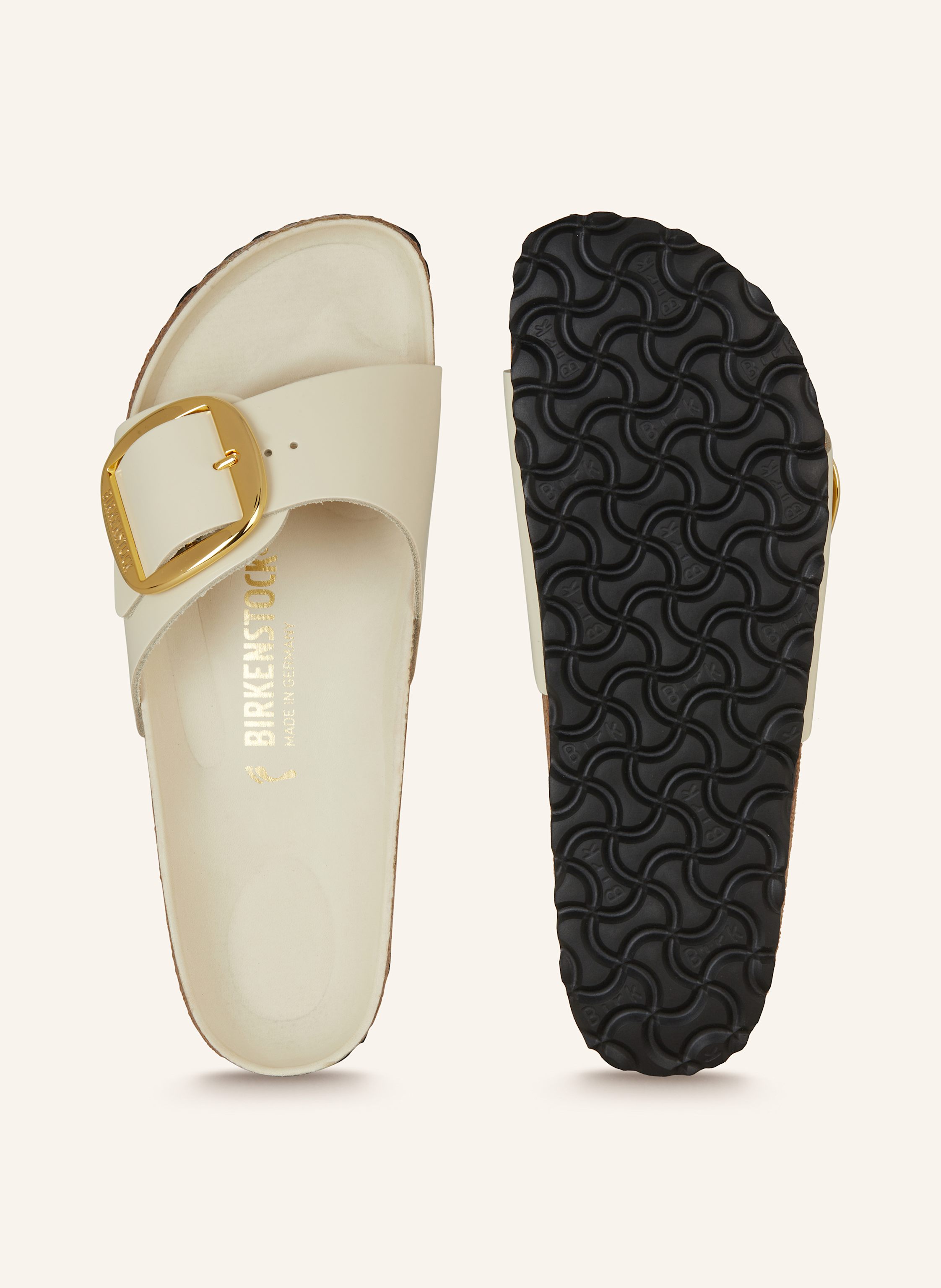 Thumbnail - Birkenstock Pantoletten Madrid Big Buckle weiss