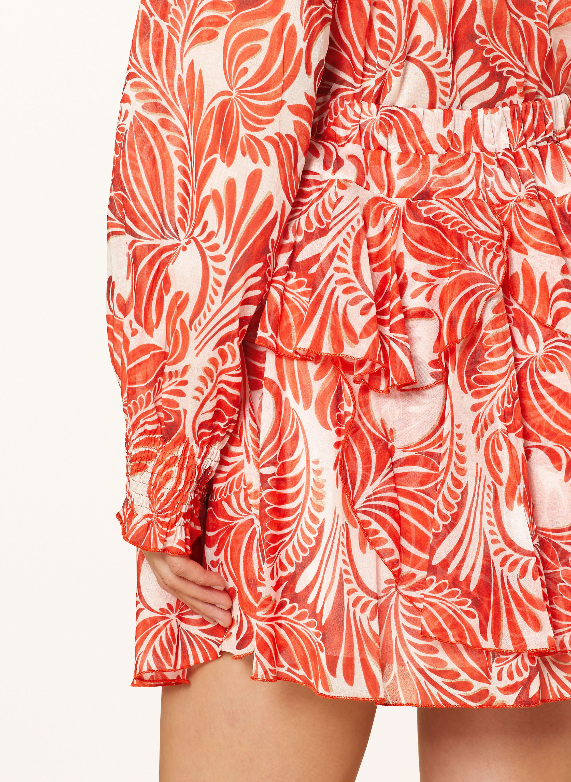 Thumbnail - Anna's Rock Mit Volants rot