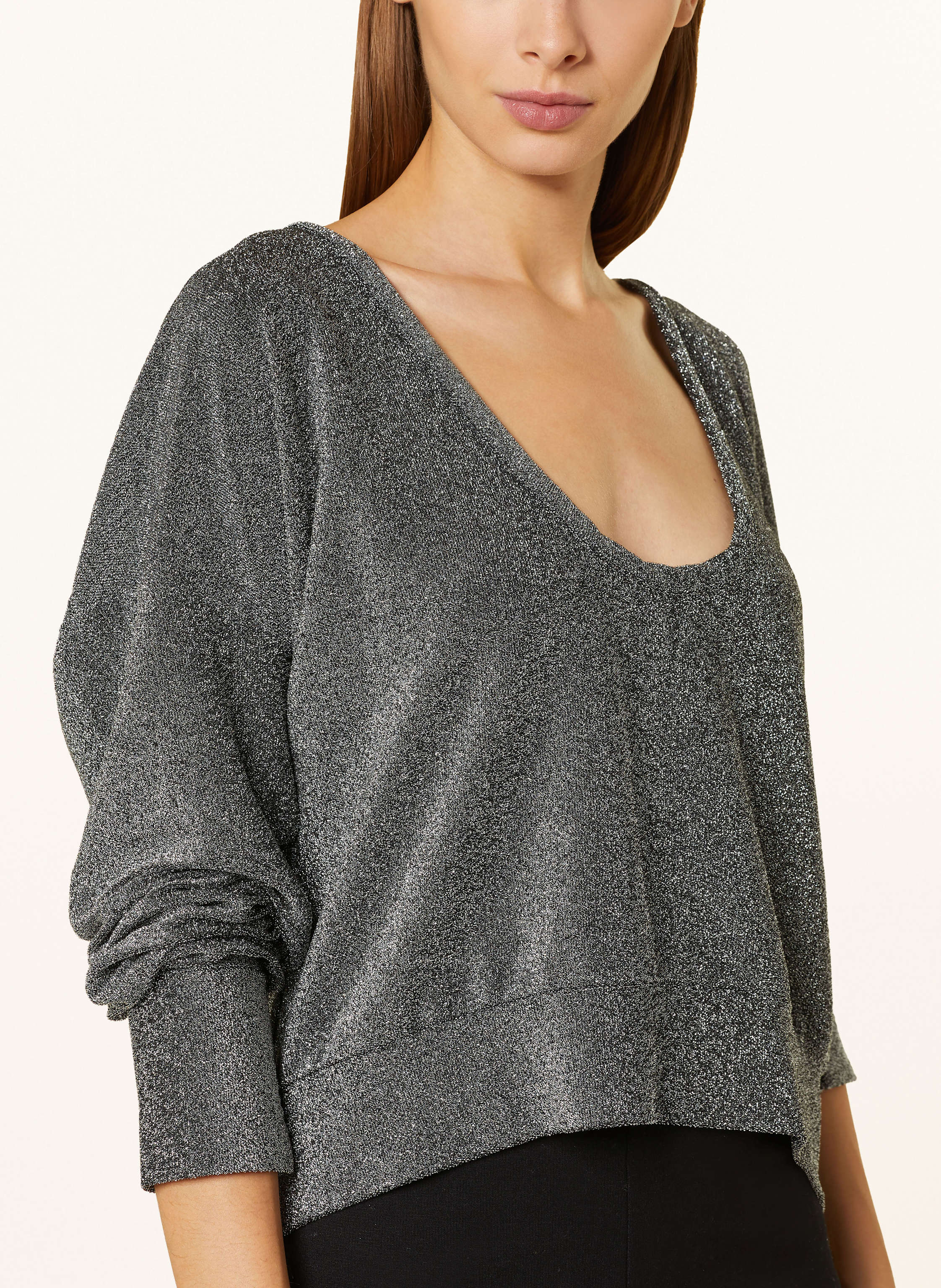 Thumbnail - 10days Sweatshirt Mit Glitzergarn schwarz
