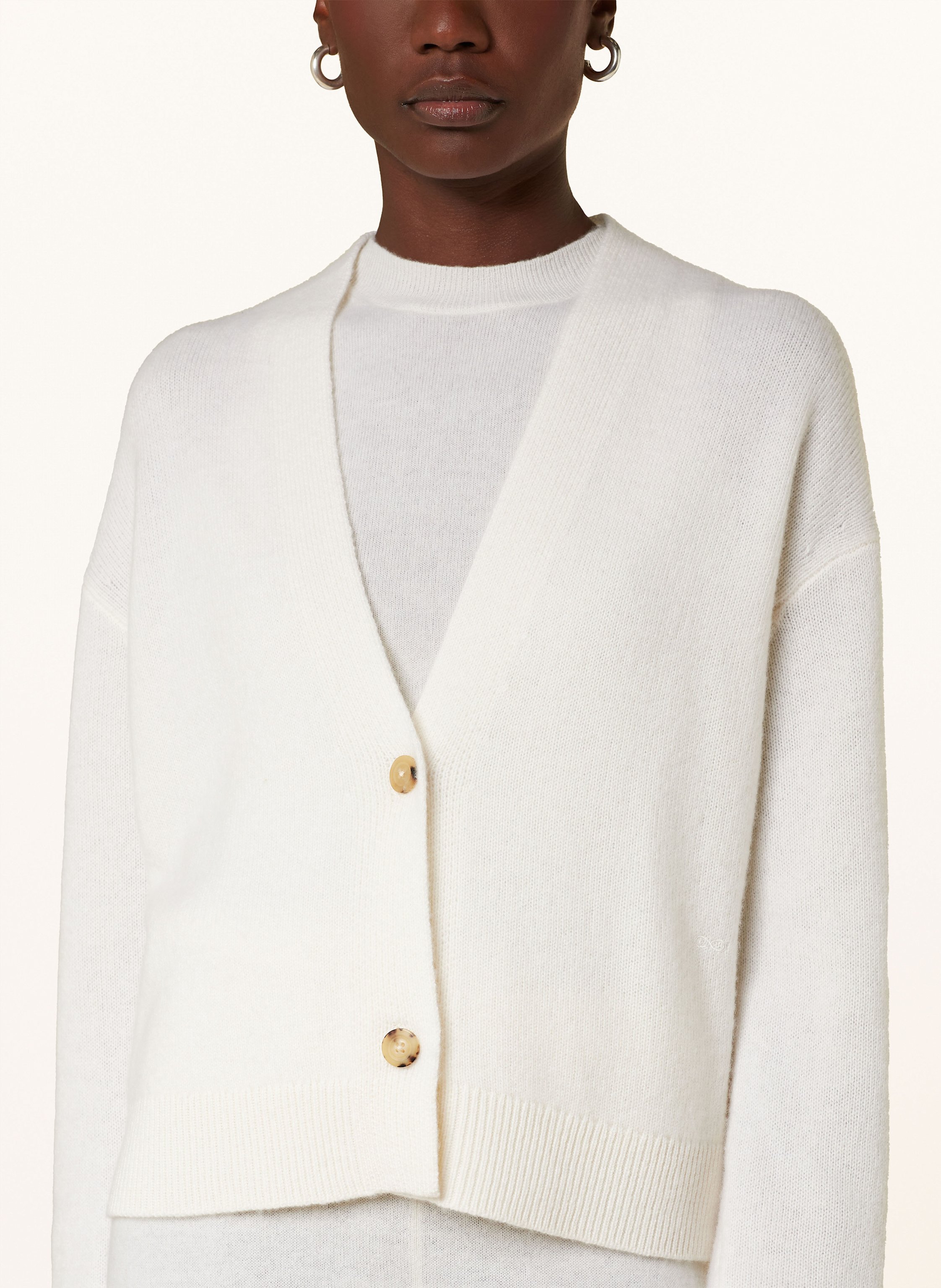 Thumbnail - Sminfinity Strickjacke Aus Cashmere weiss