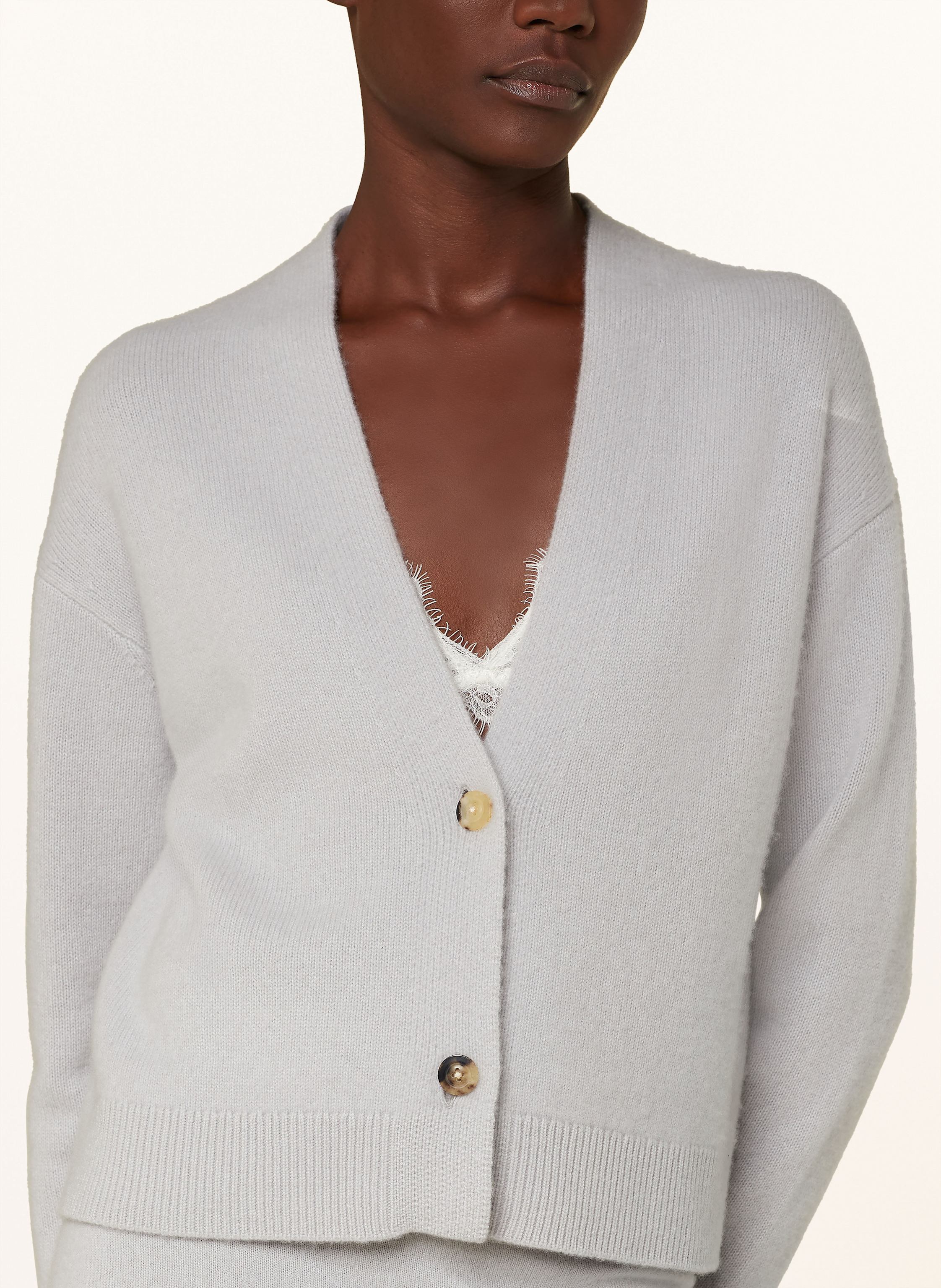 Thumbnail - Sminfinity Strickjacke Aus Cashmere grau