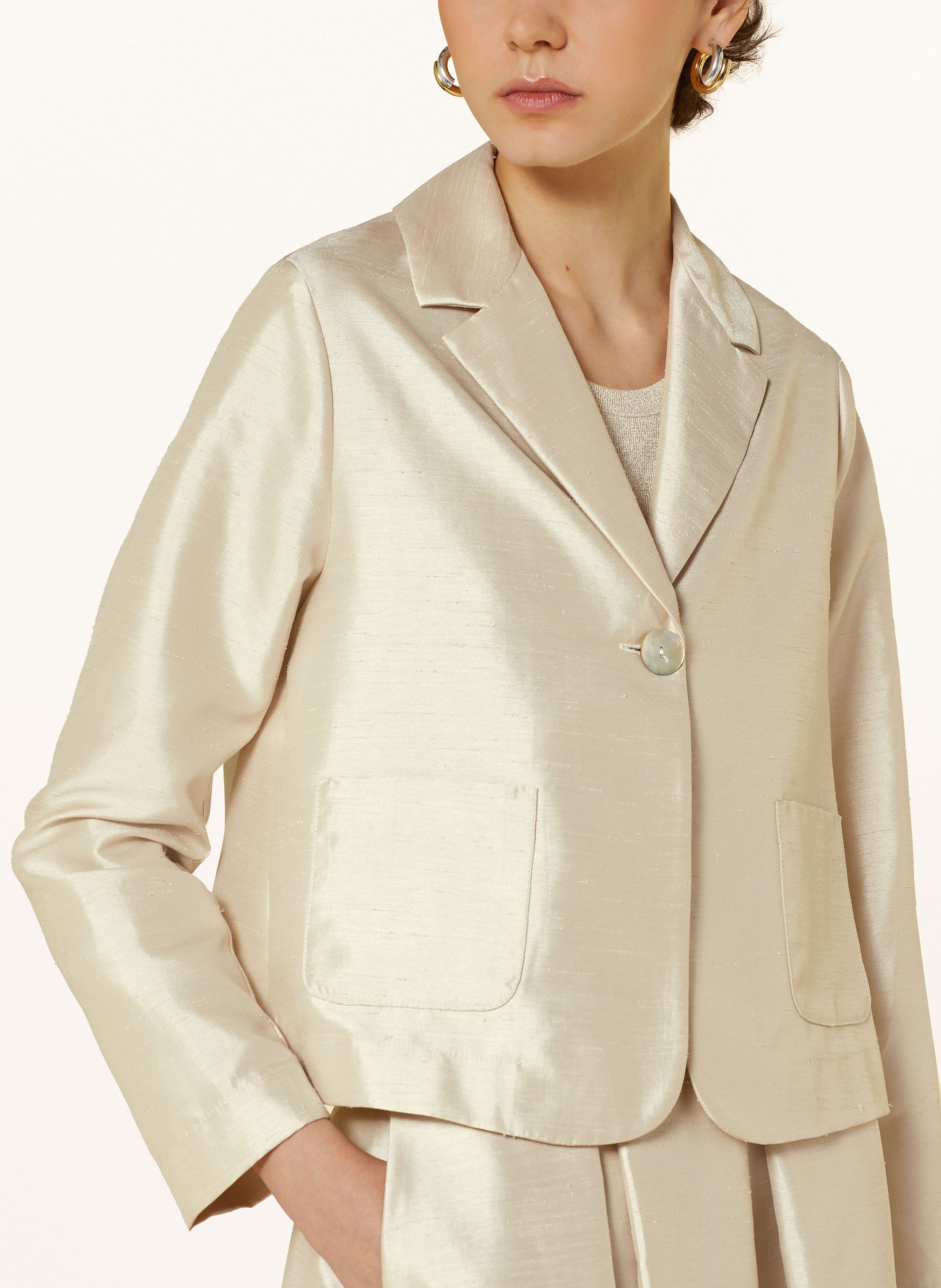 Thumbnail - Sem Per Lei Cropped Blazer beige