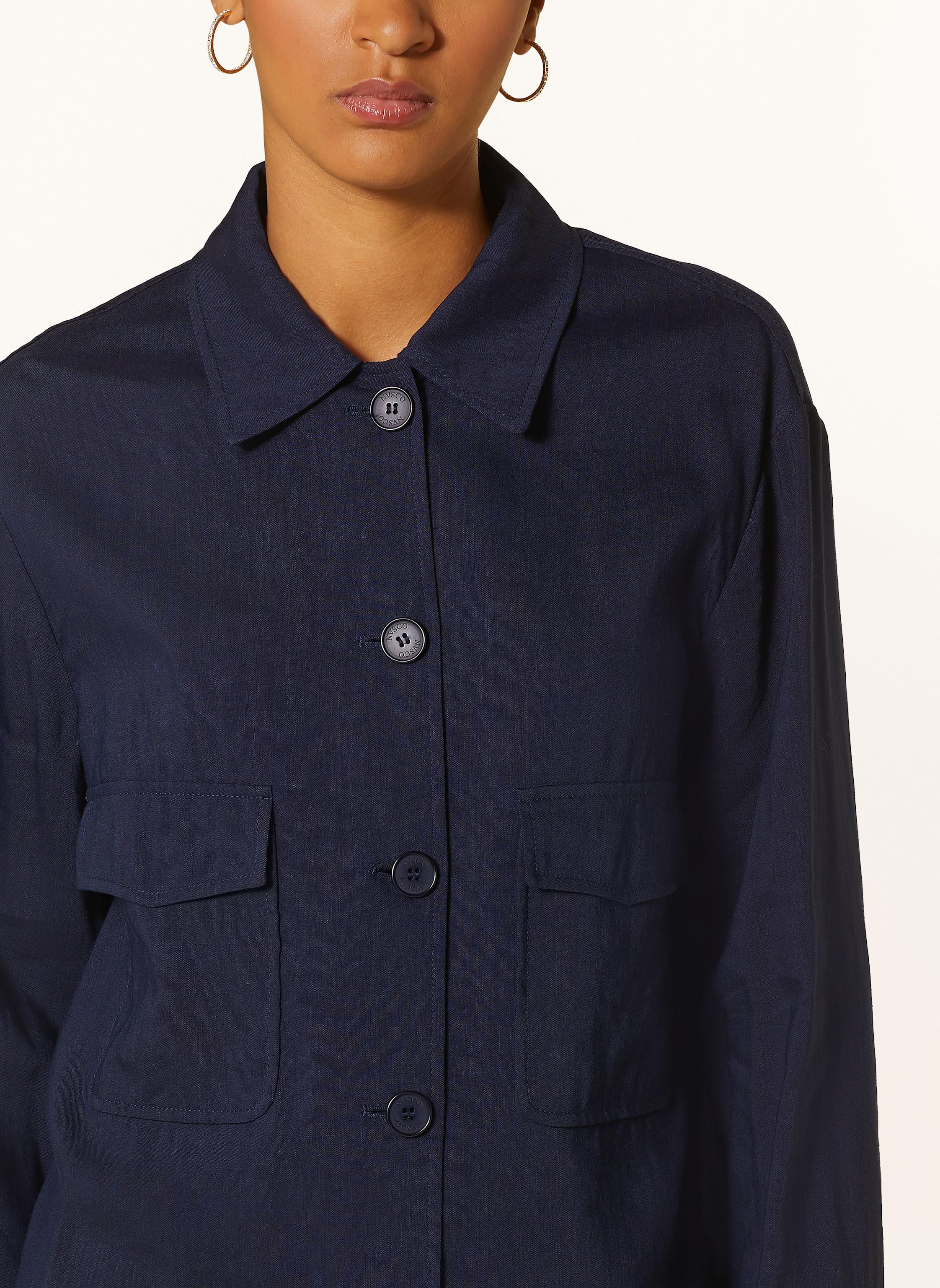 Thumbnail - Nvsco Overjacket Giulia Mit Leinen blau