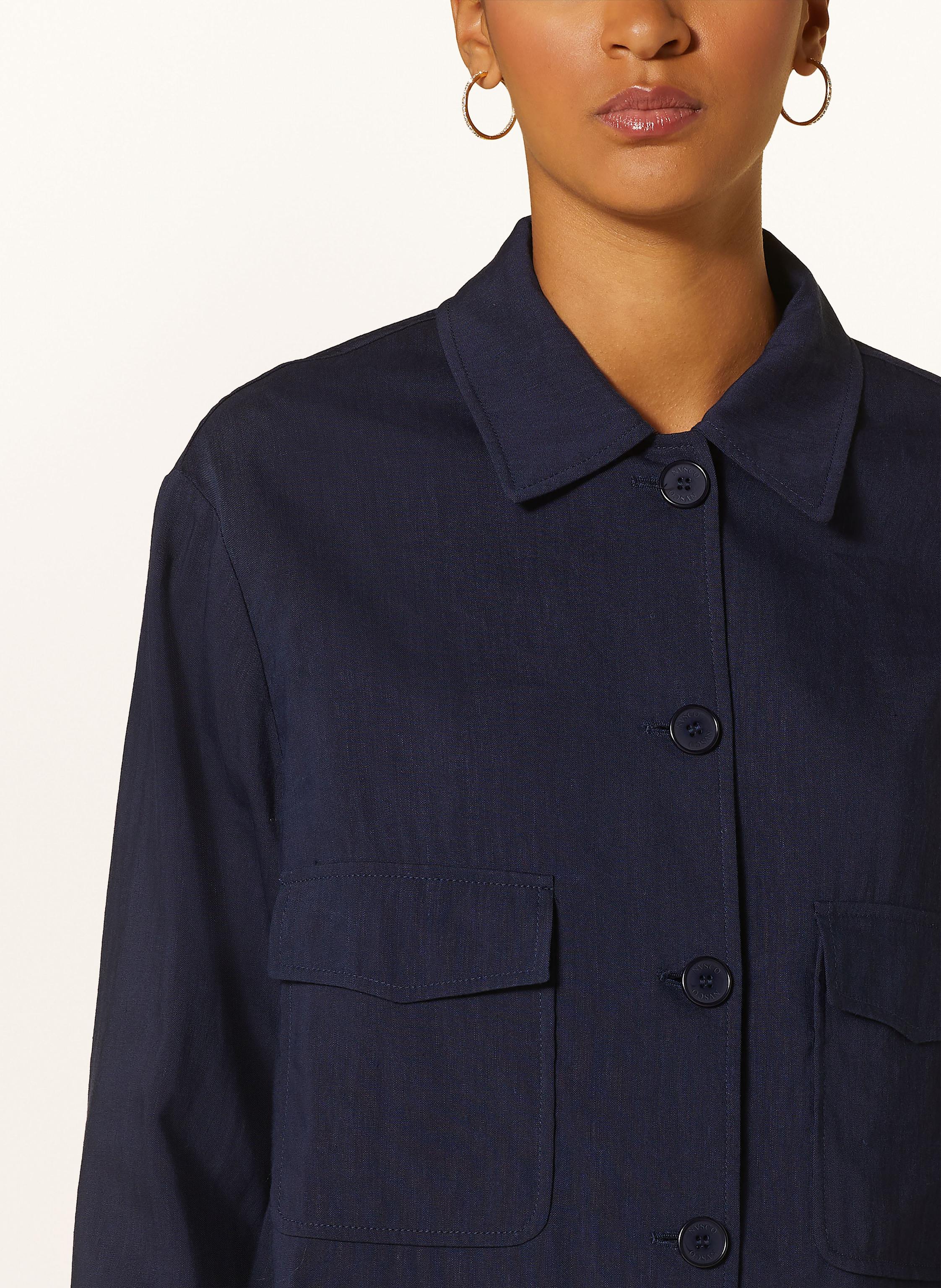 Thumbnail - Nvsco Overjacket Giulia Mit Leinen blau
