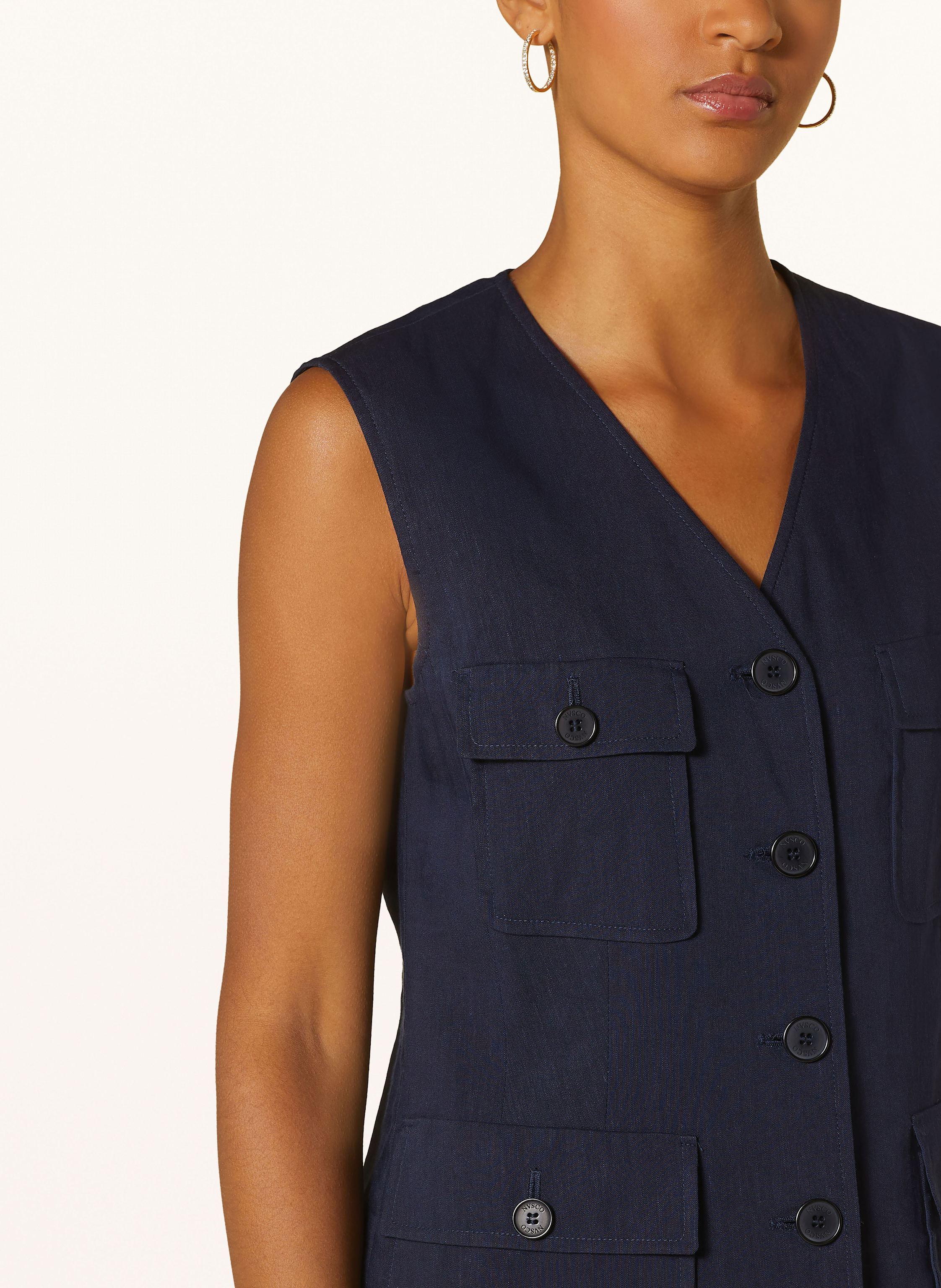 Thumbnail - Nvsco Blazerweste Melody Mit Leinen blau