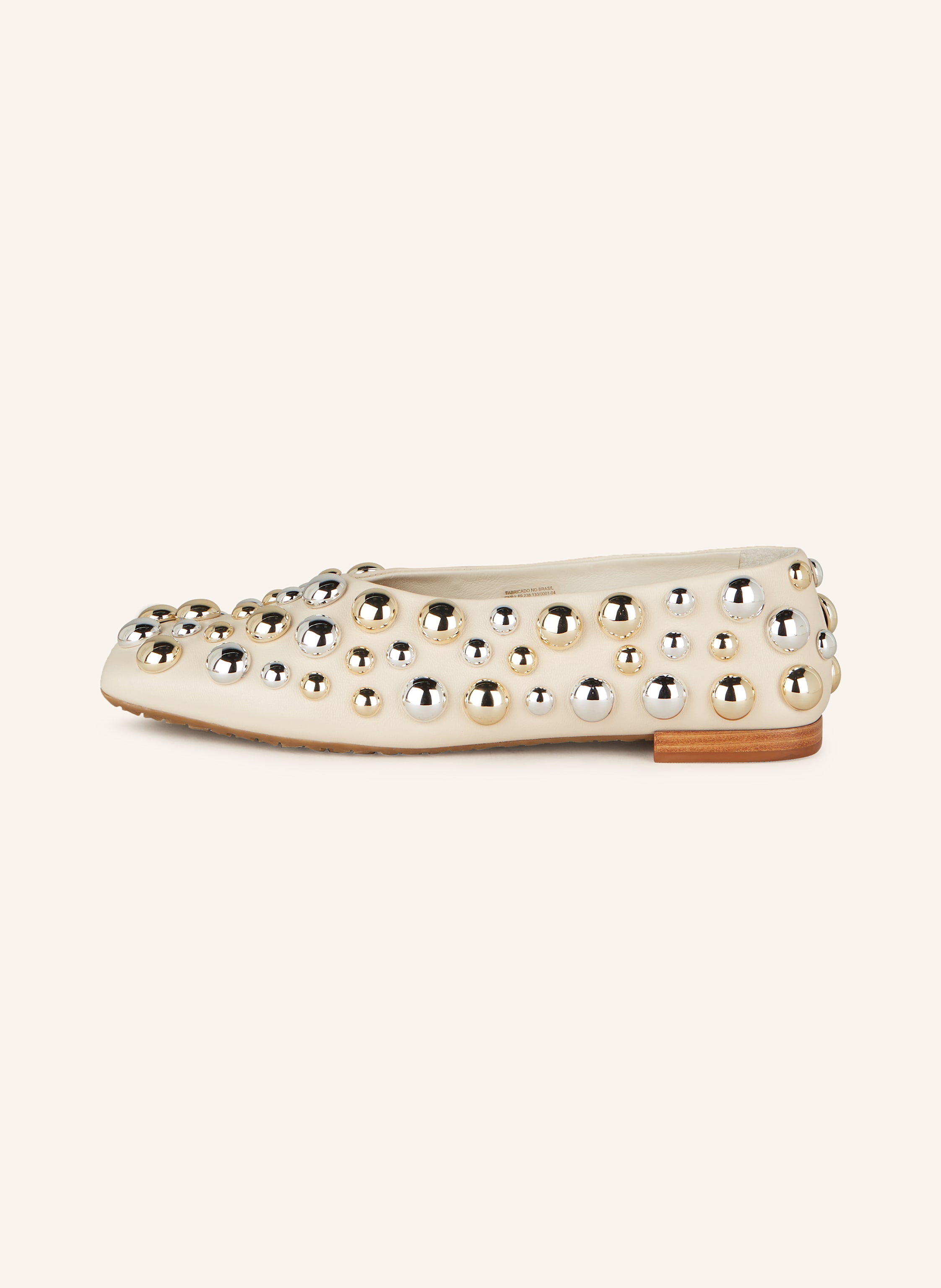Thumbnail - Carrano Ballerinas Mit Nieten beige