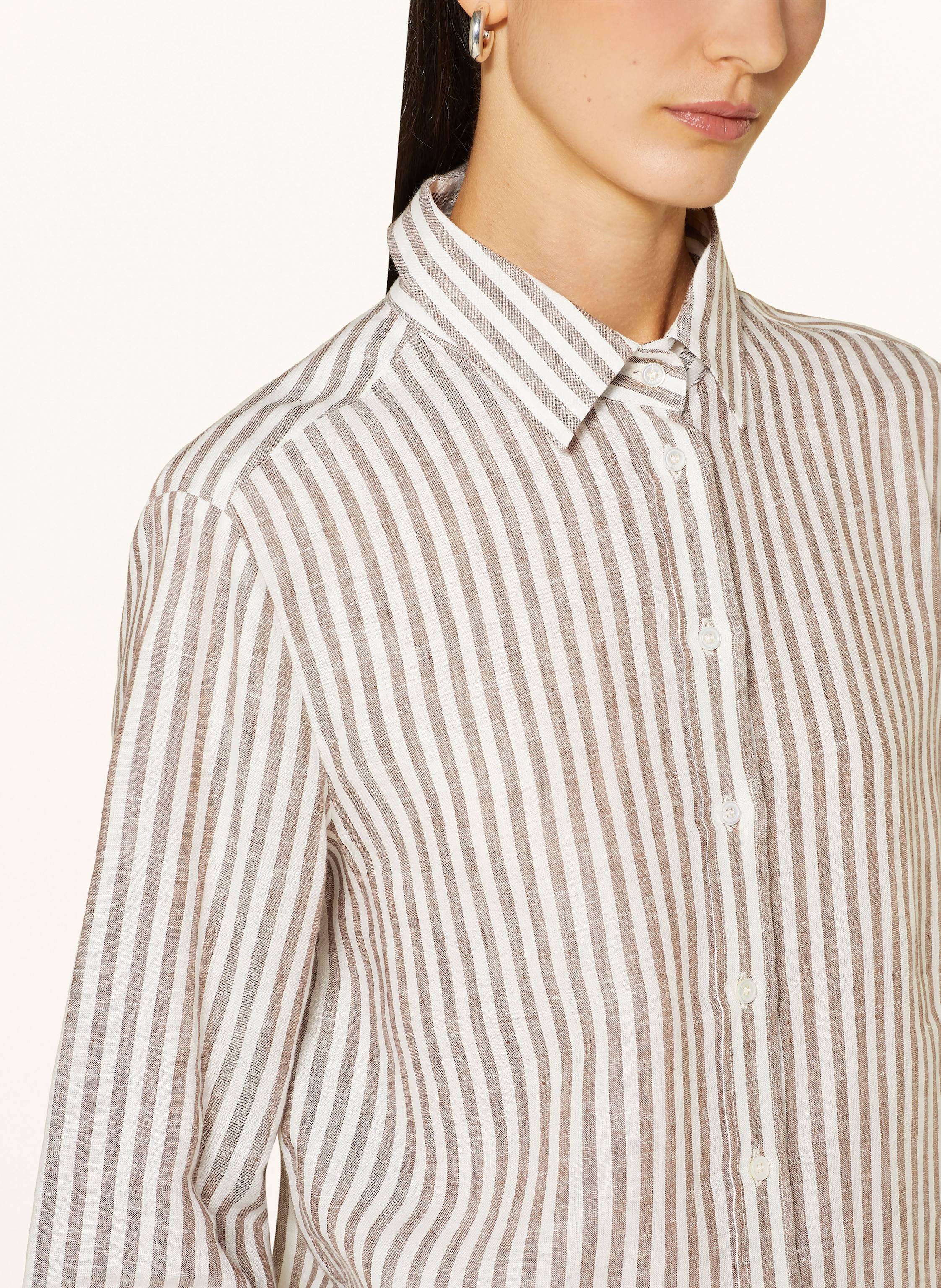 Thumbnail - Weekend Max Mara Hemdbluse Josef Aus Leinen weiss