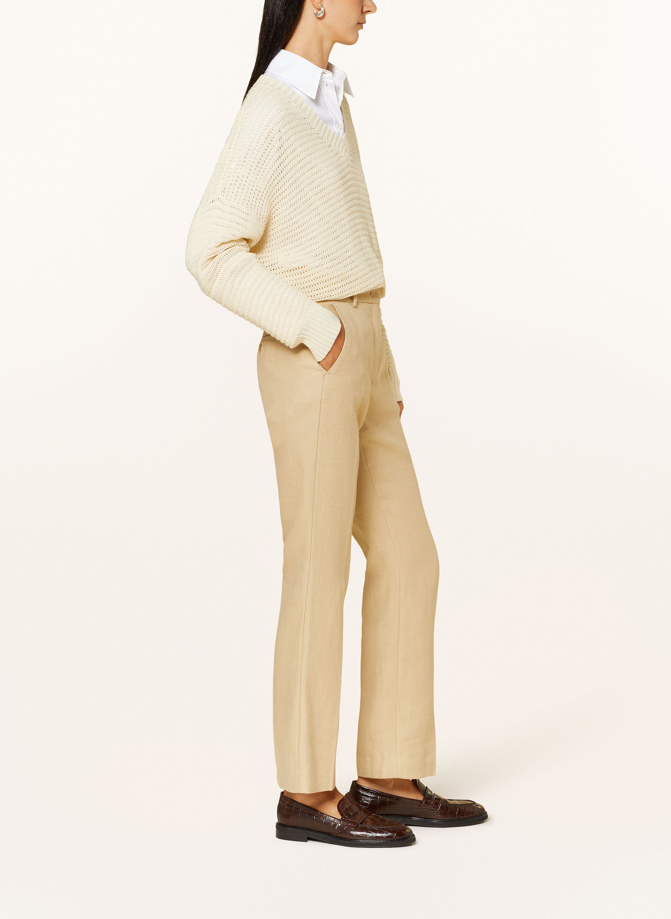 Thumbnail - Weekend Max Mara Hose Agape Mit Leinen beige