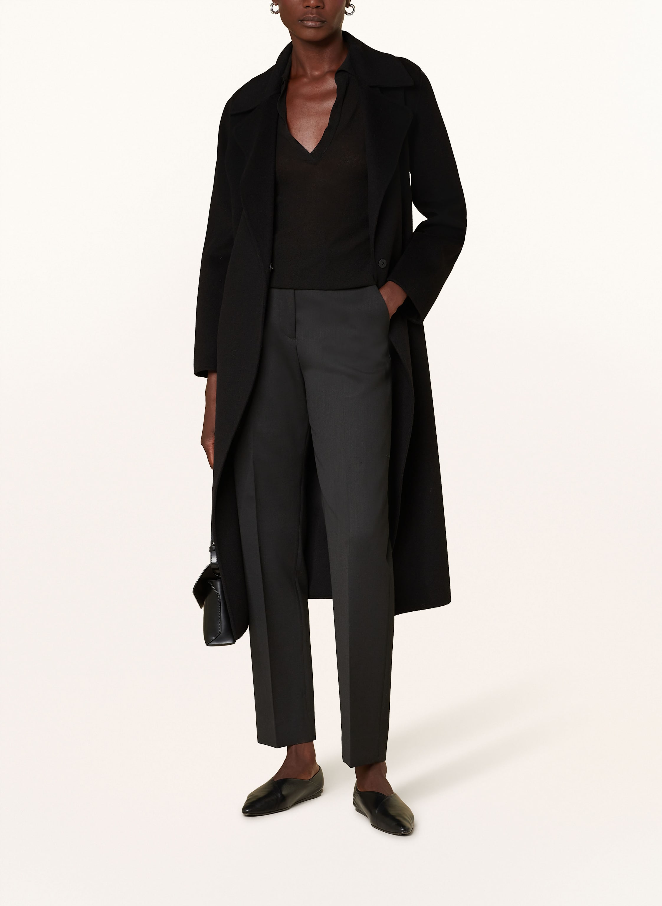 Thumbnail - Max Mara Studio Strick-Poloshirt Casarsa schwarz