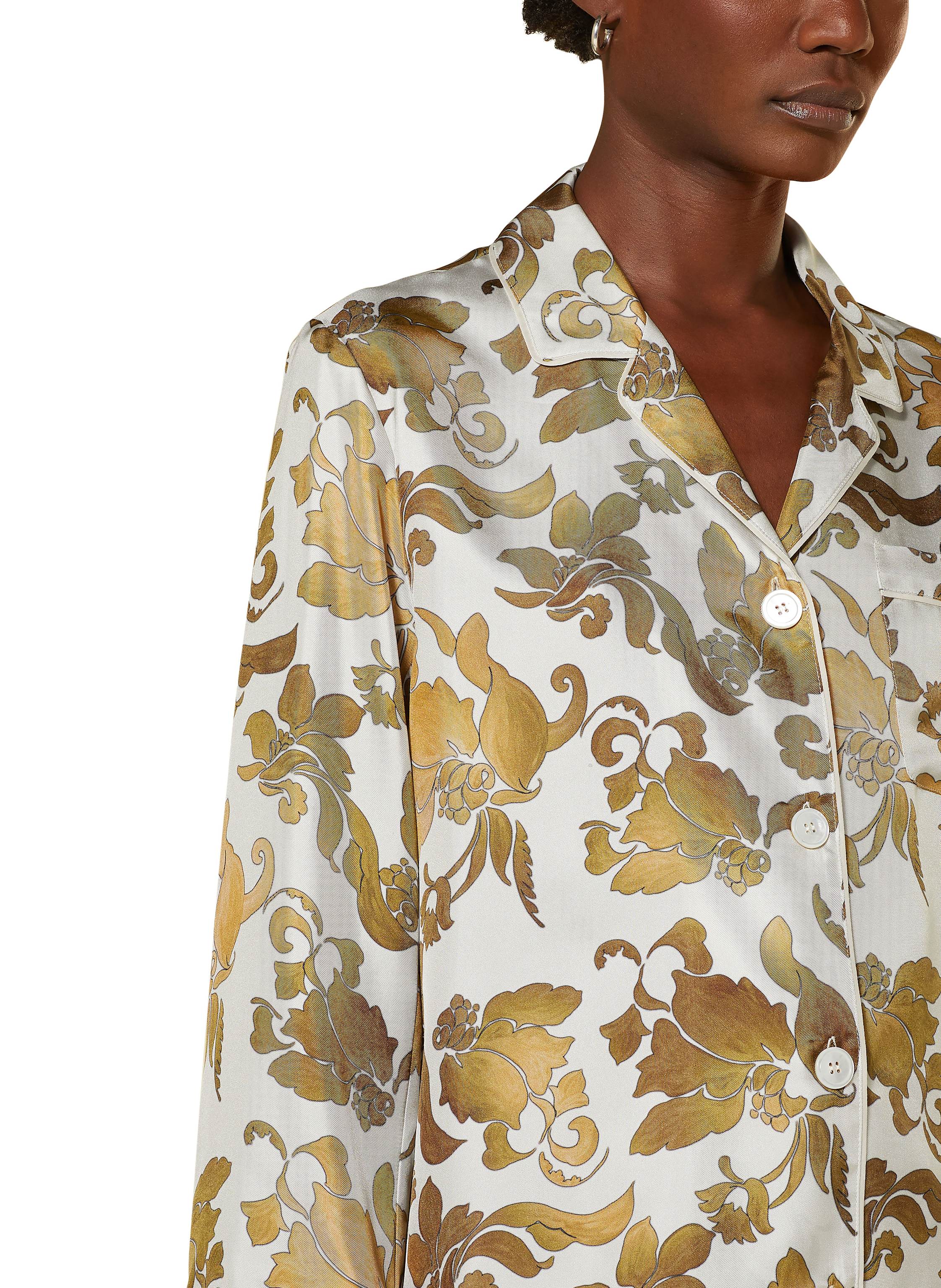 Thumbnail - S Max Mara Seidenbluse Alan weiss