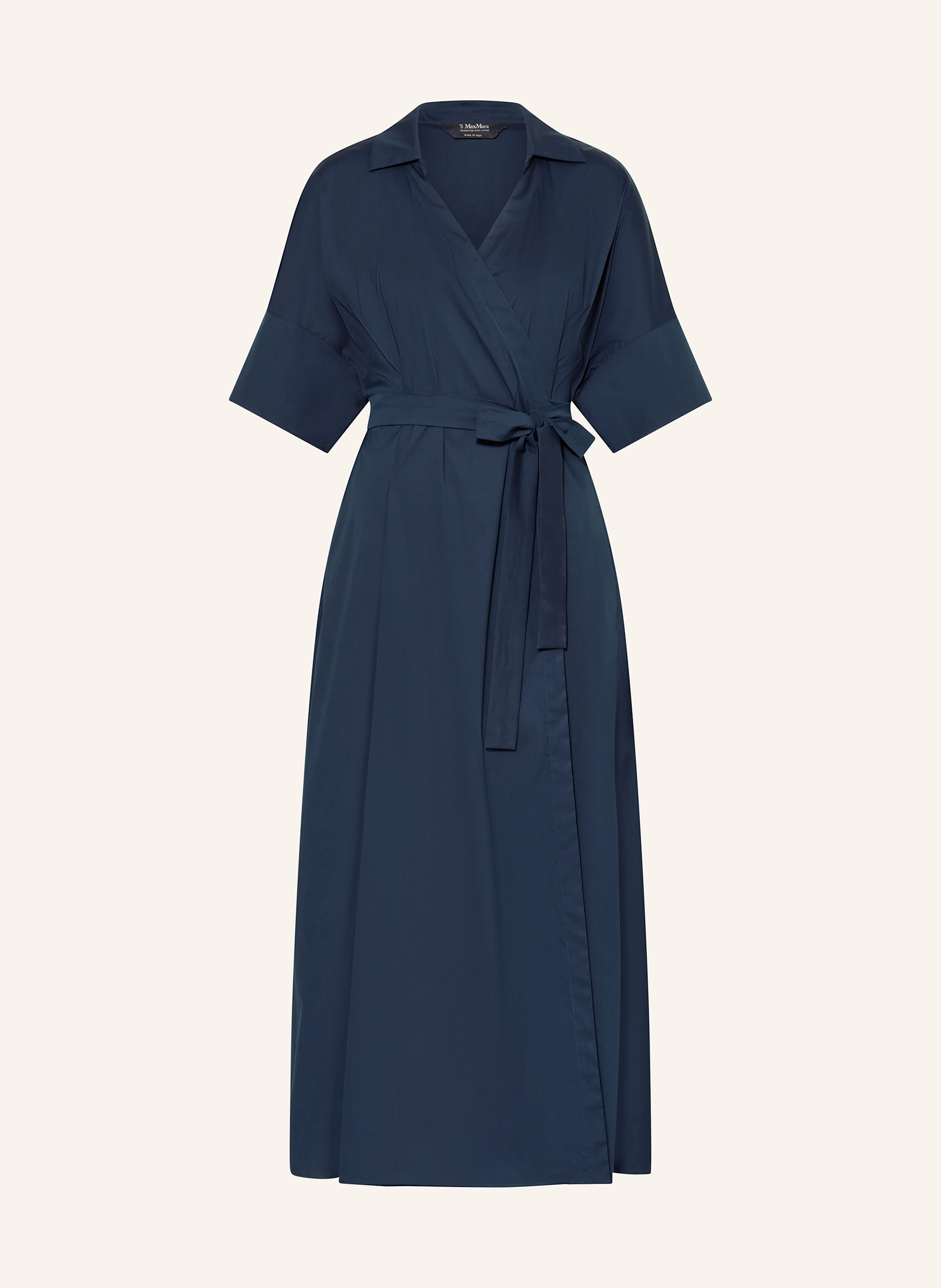 VIP【関税送料無料】希少 S MAX MARA DARK BLUE MOIRS DRESS S Max Mara Sarah Dress | Blue | FARFETCH