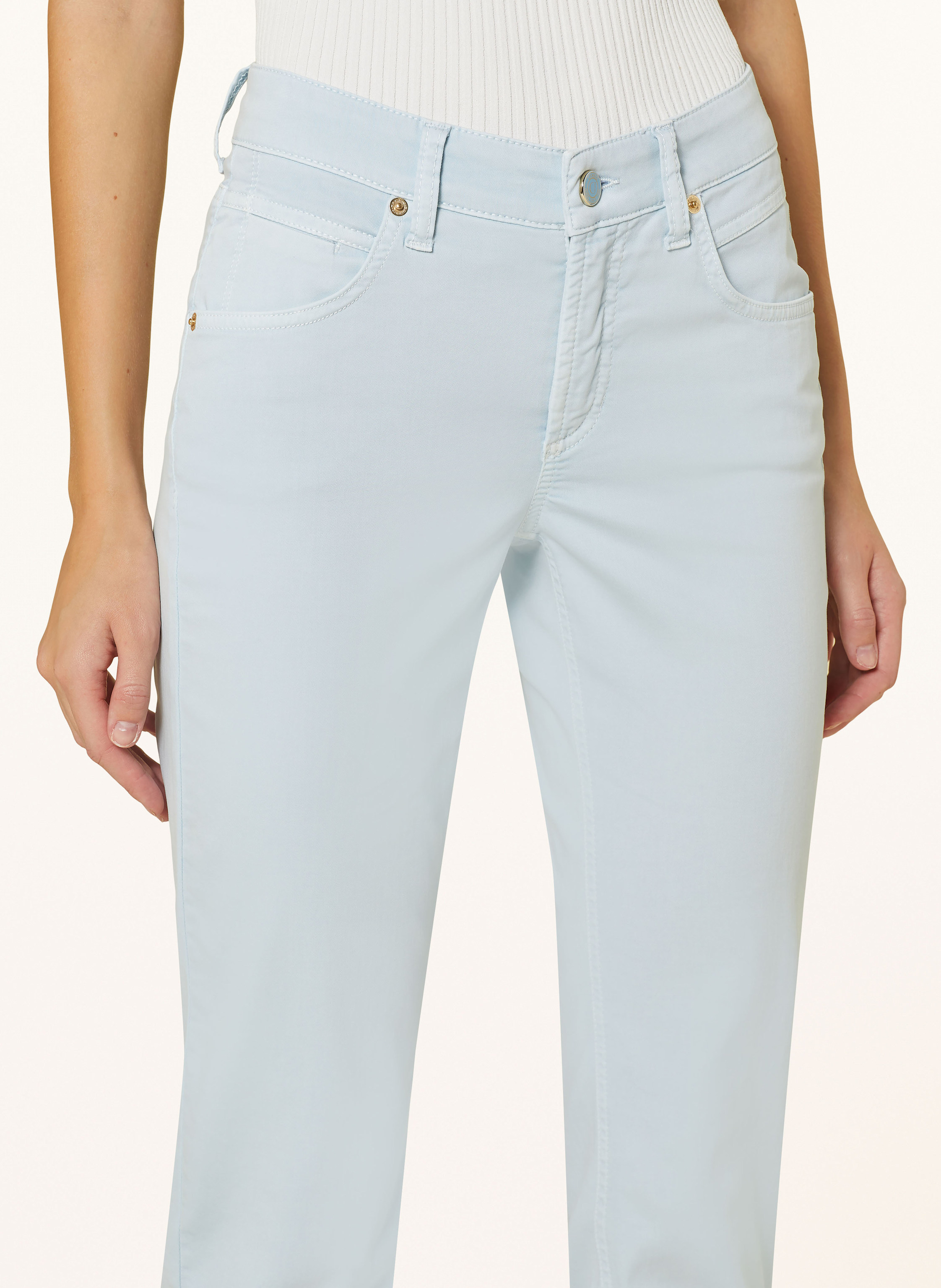 Thumbnail - Cambio Cropped Jeans Piper blau