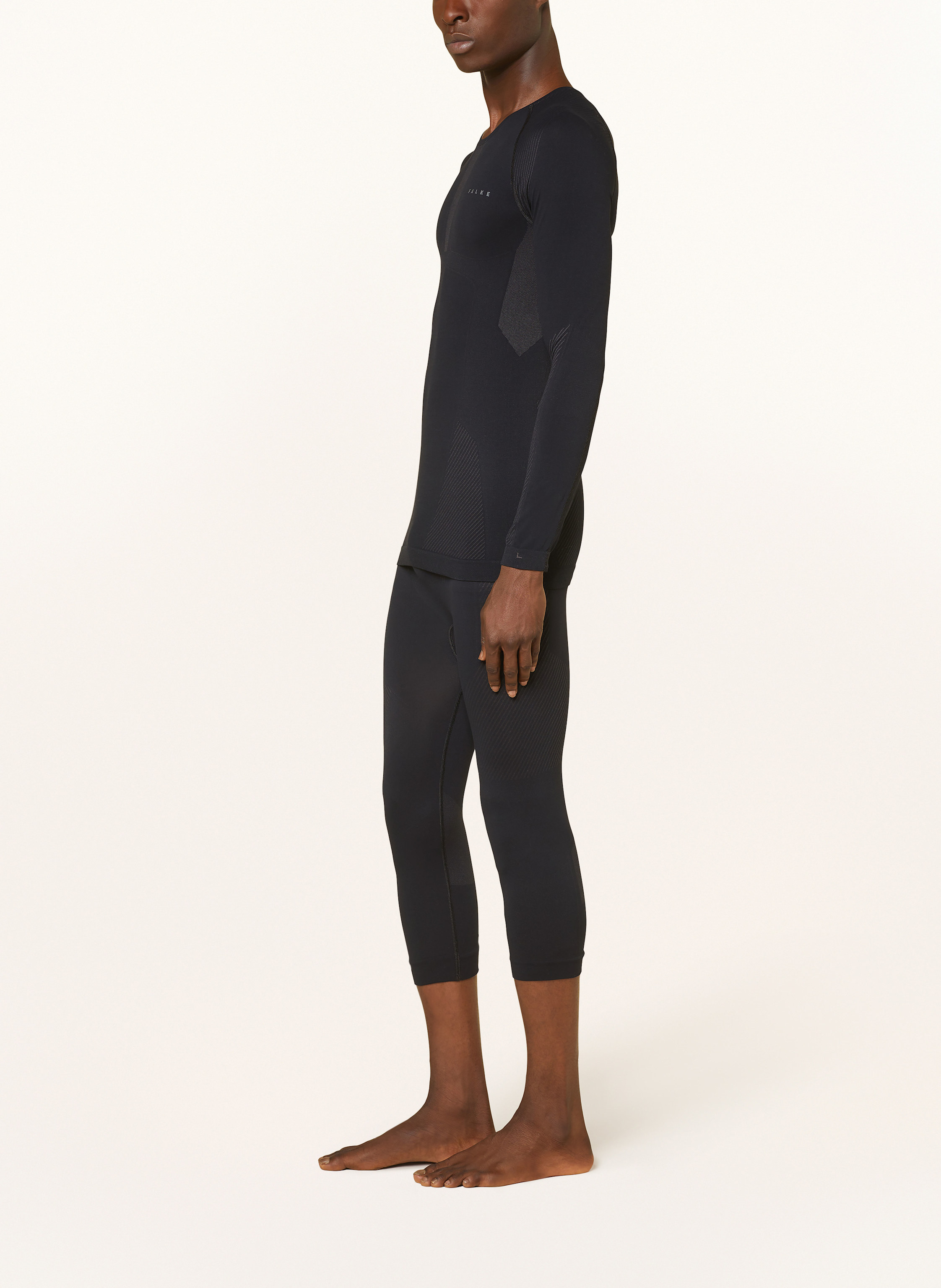 Thumbnail - Falke Funktionswäsche-Hose Warm Mit Verkürzter Beinlänge schwarz