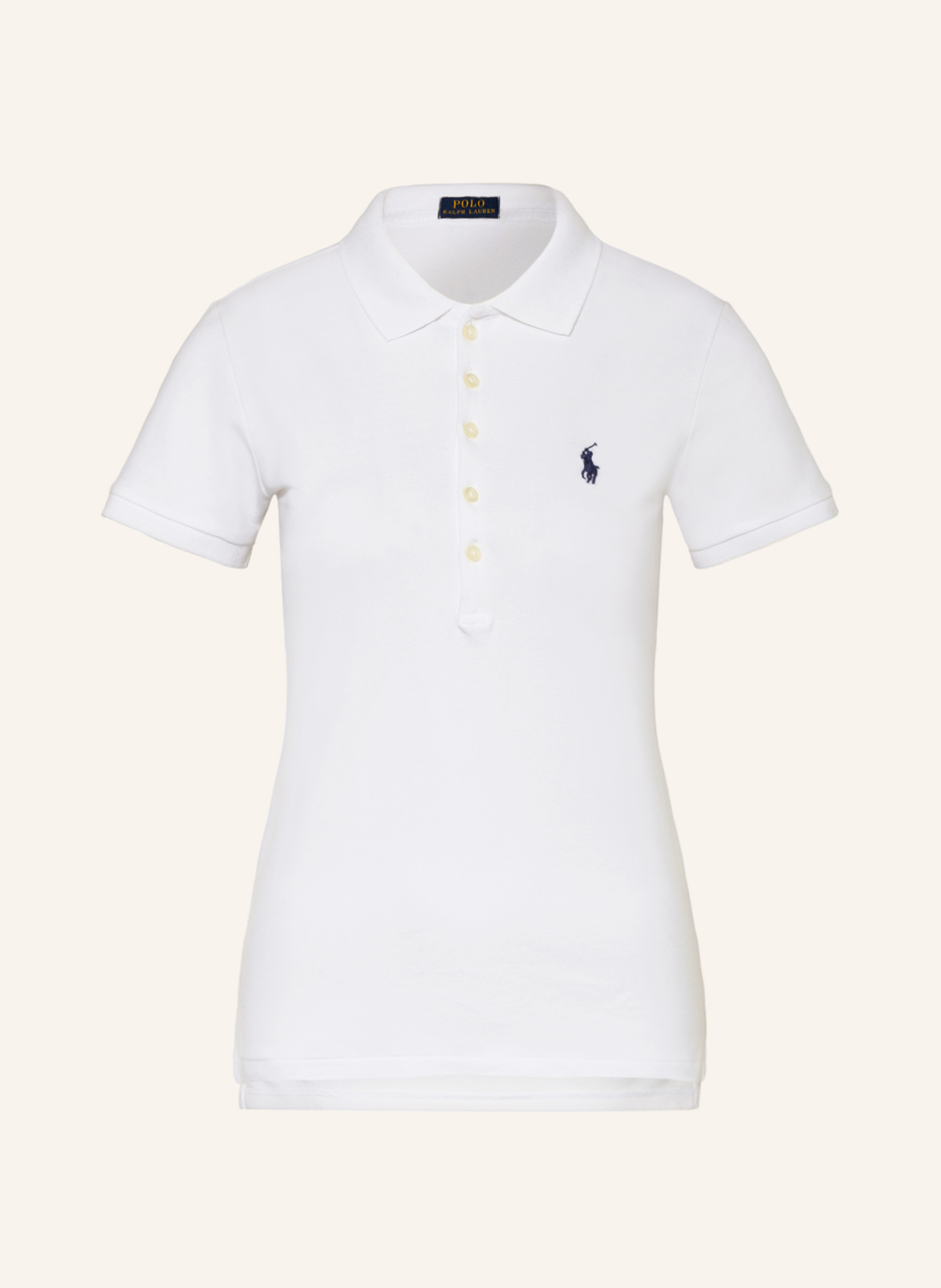 White polo ralph lauren polo shirt top