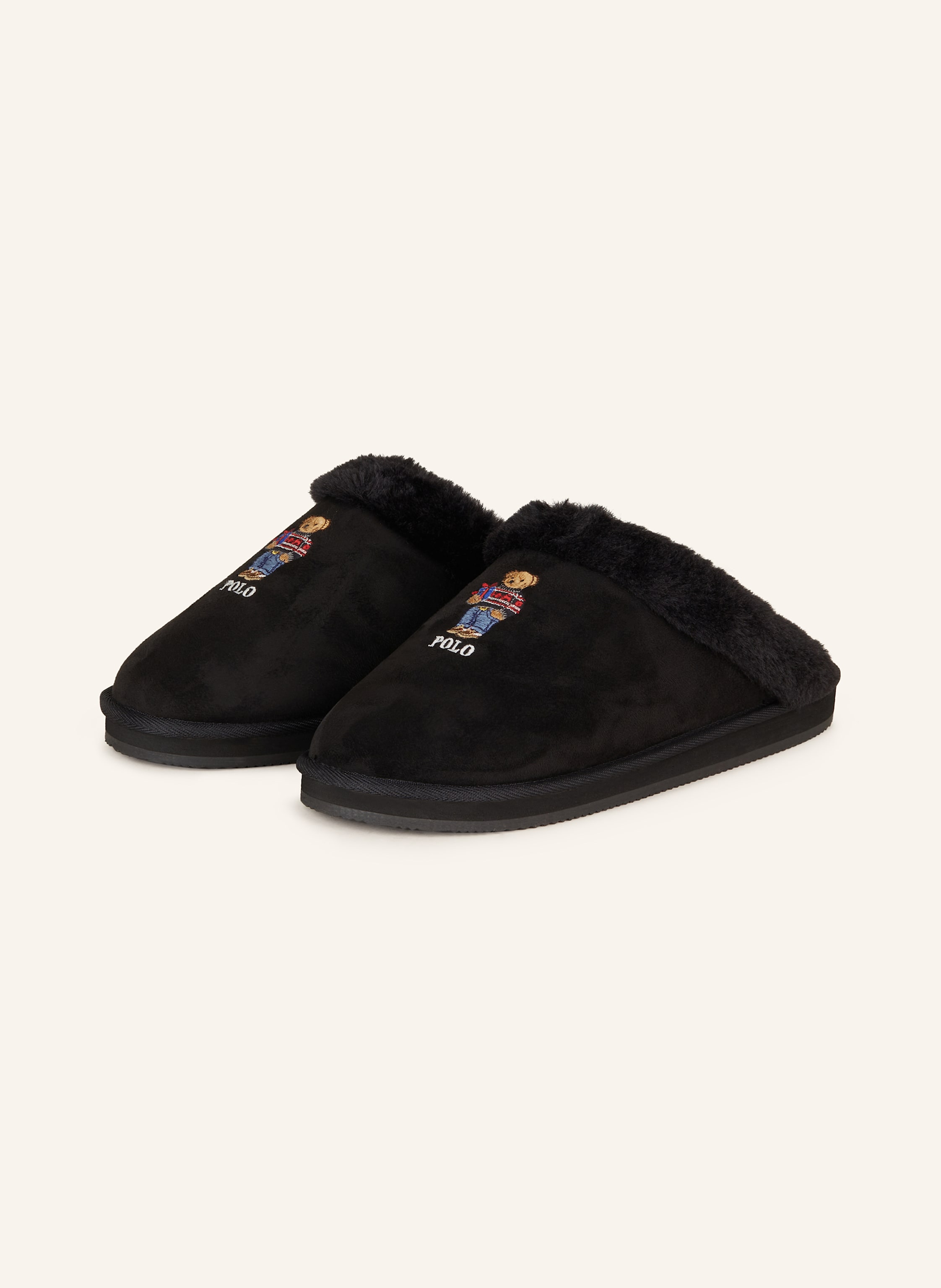 POLO RALPH LAUREN KAYLEIGH slippers in black