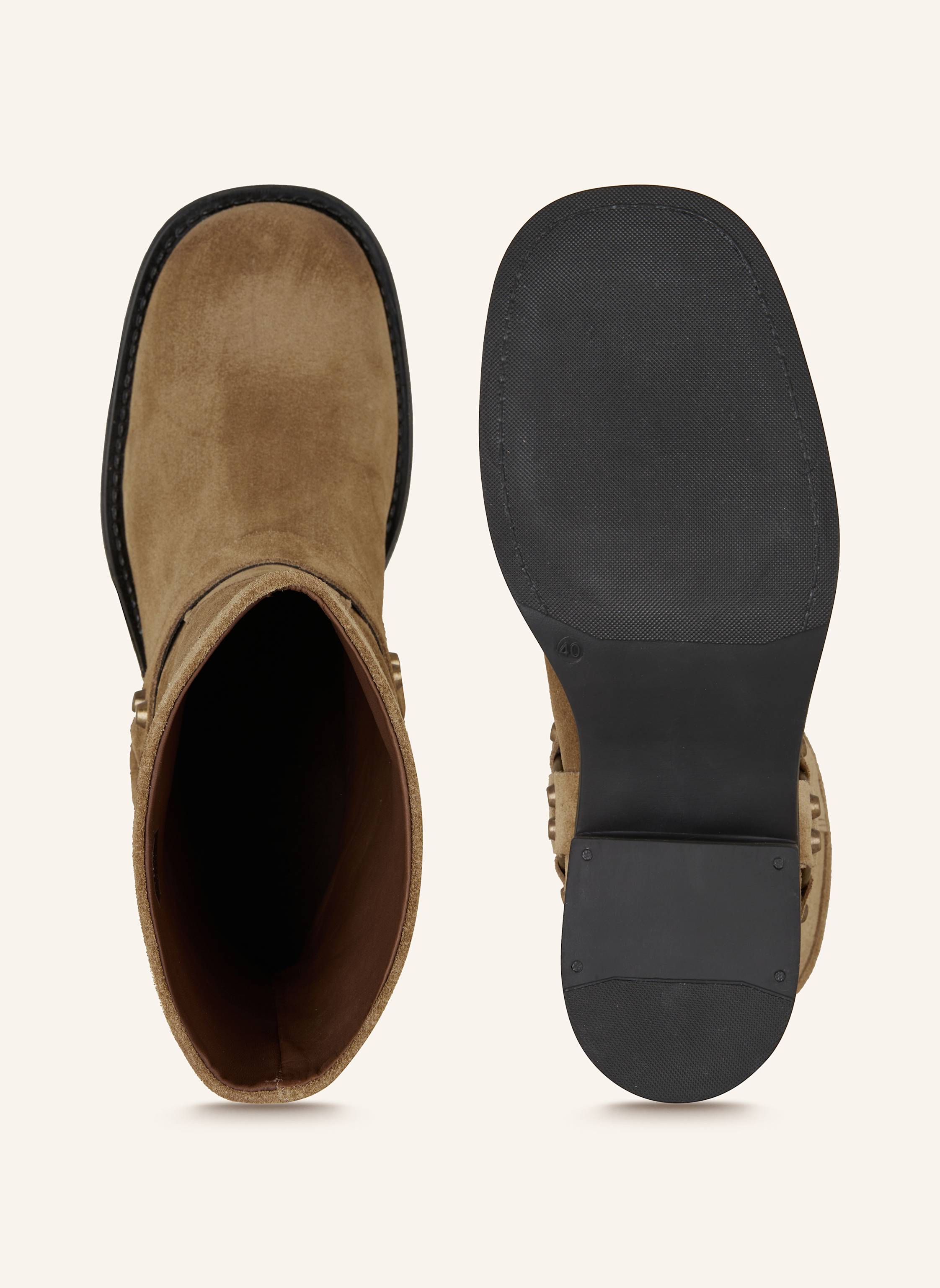 Thumbnail - Mrs & Hugs Biker Boots beige