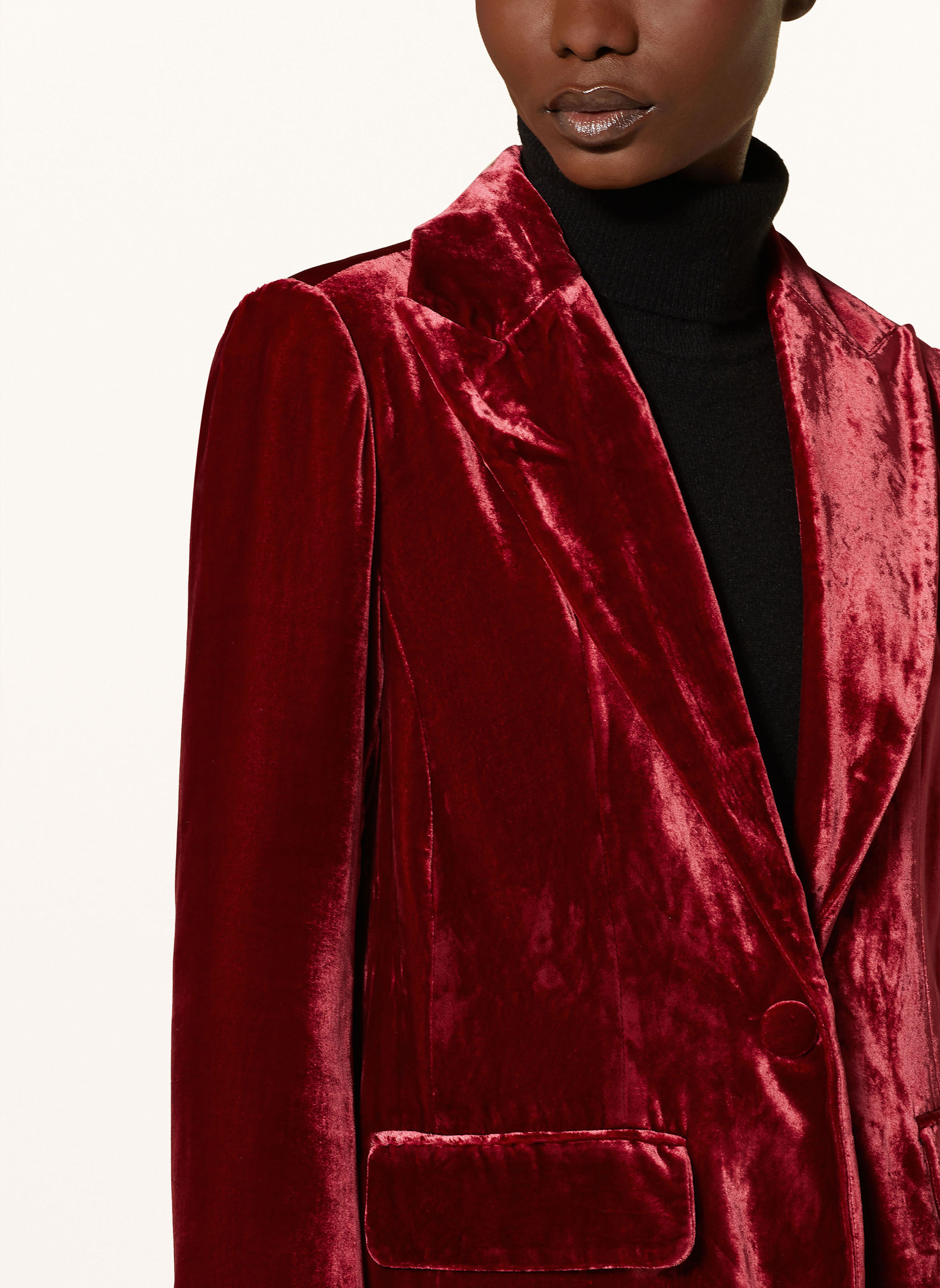 Thumbnail - Mrs & Hugs Samtblazer rot