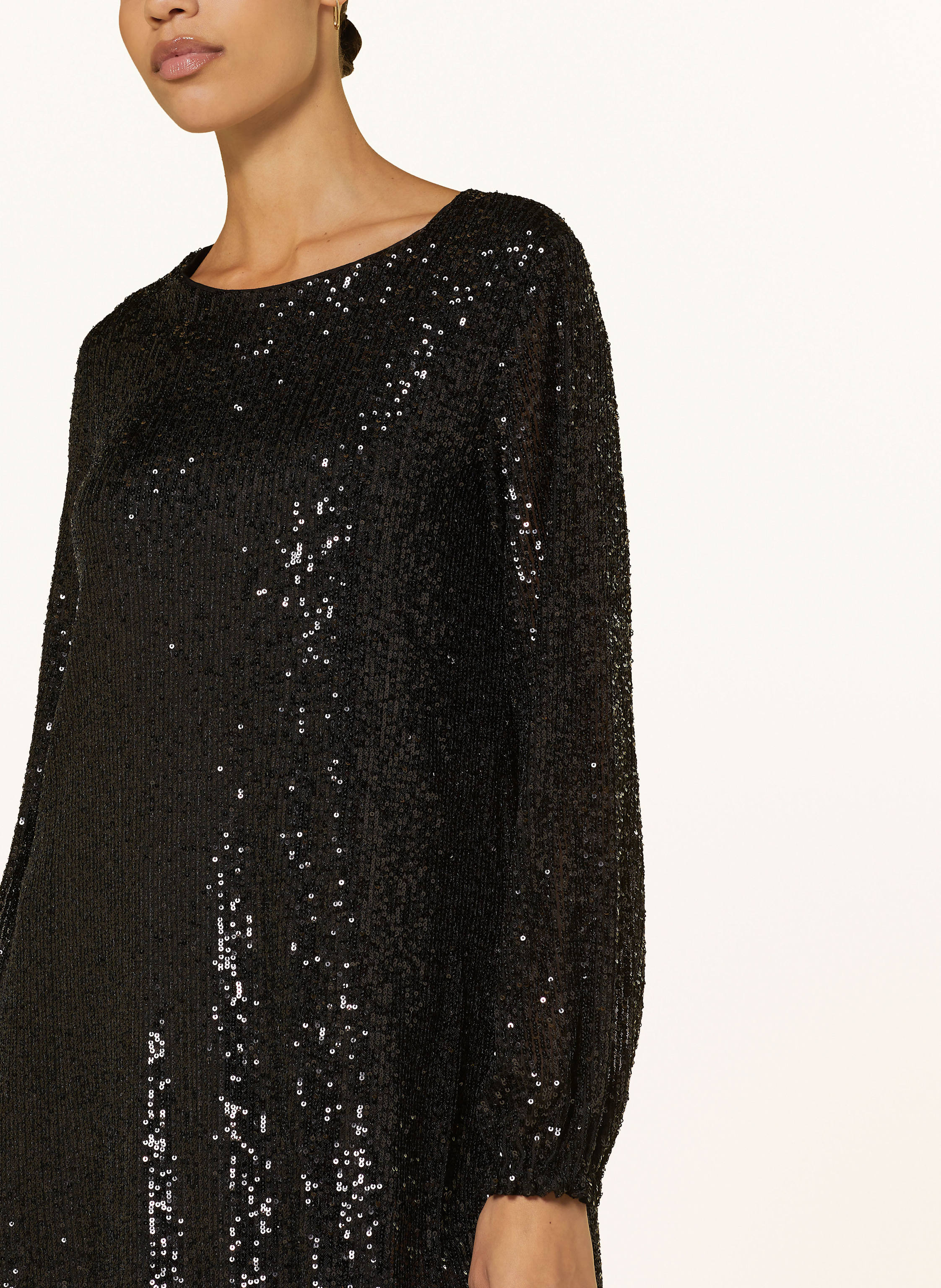 Thumbnail - Mrs & Hugs Cocktailkleid Mit Pailletten schwarz