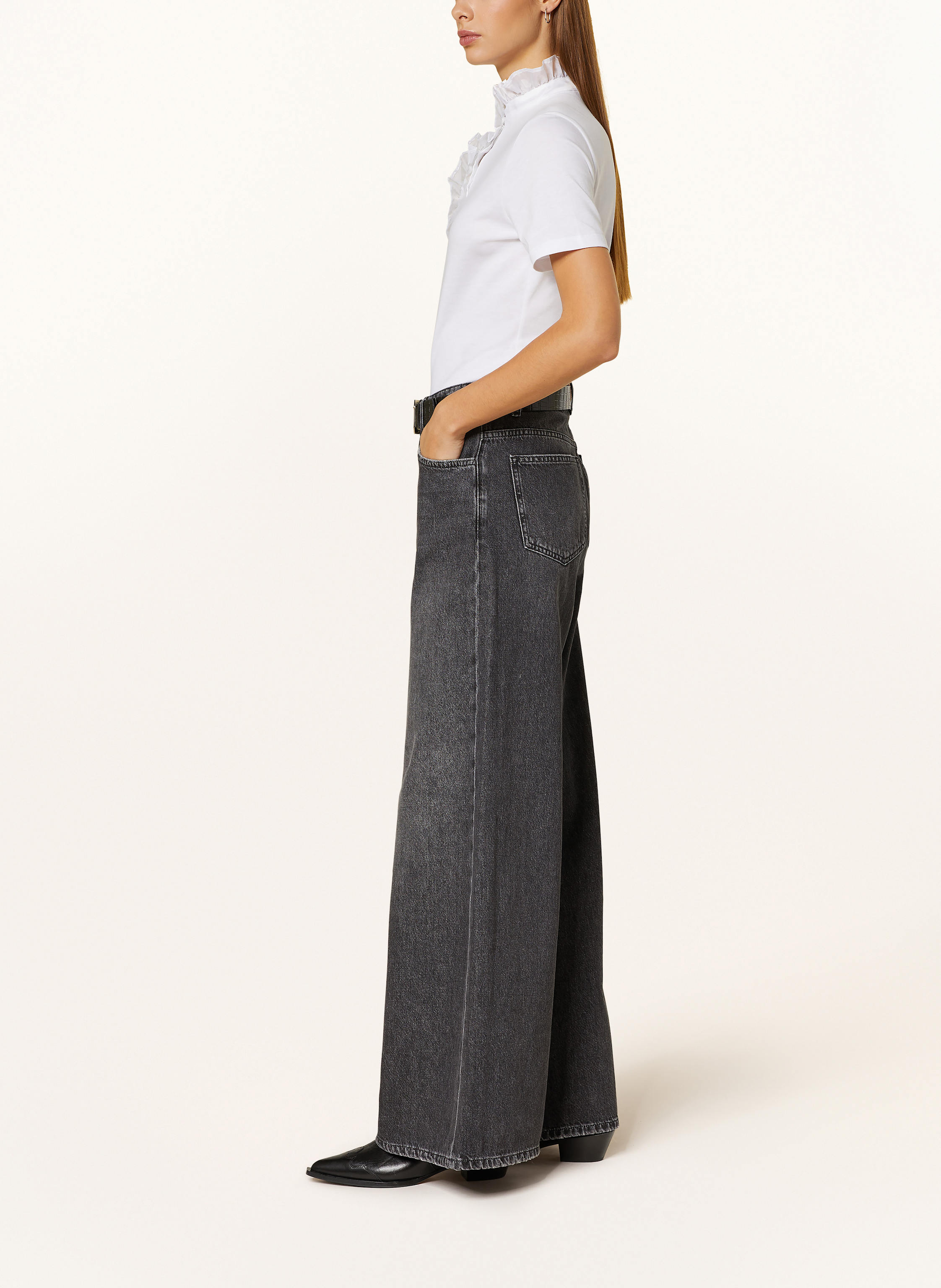 Thumbnail - Rich & Royal Flared Jeans schwarz