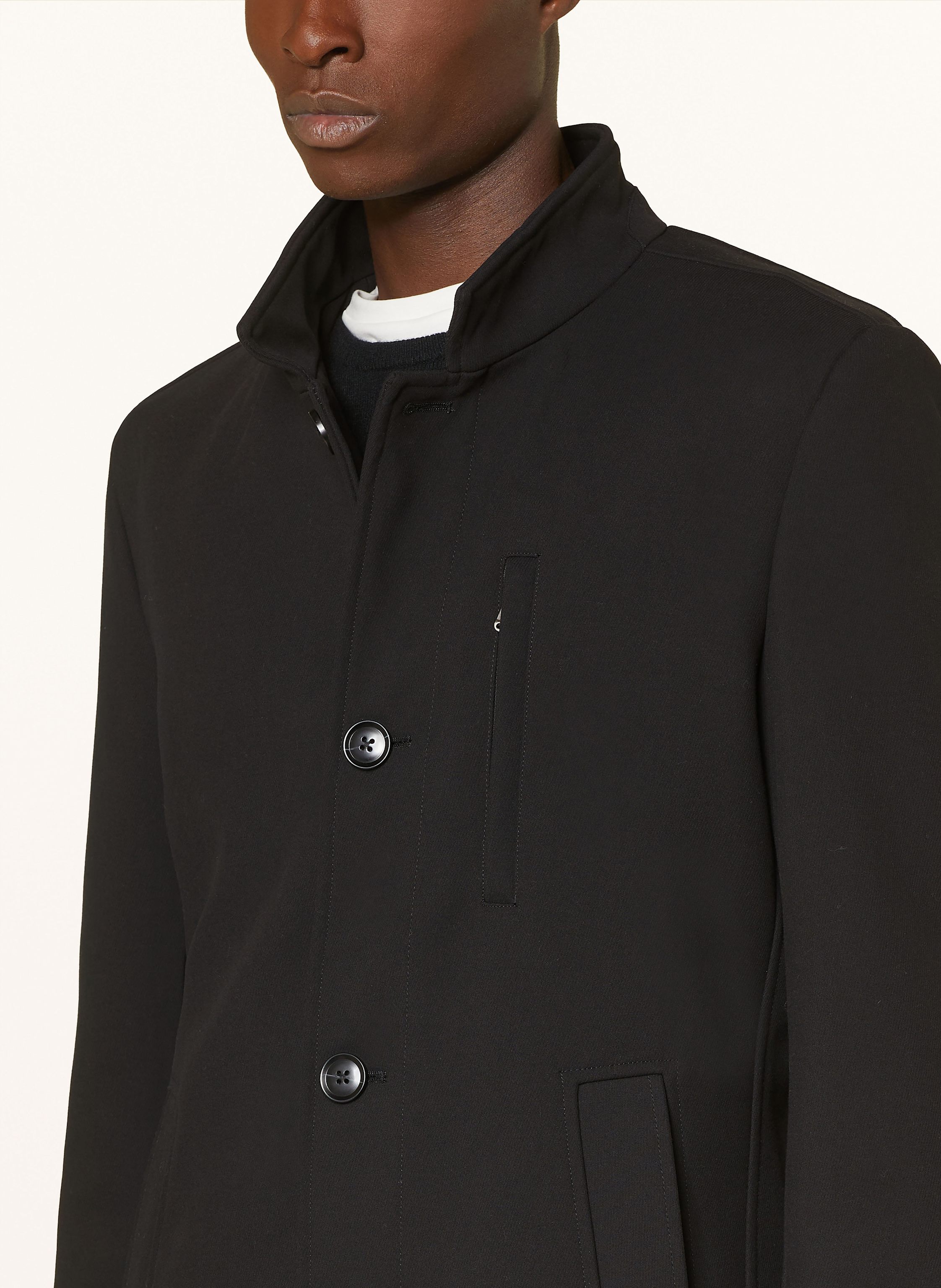 Thumbnail - Strokesman's Mantel Mit Kunstfell Und Herausnehmbarer Blende schwarz