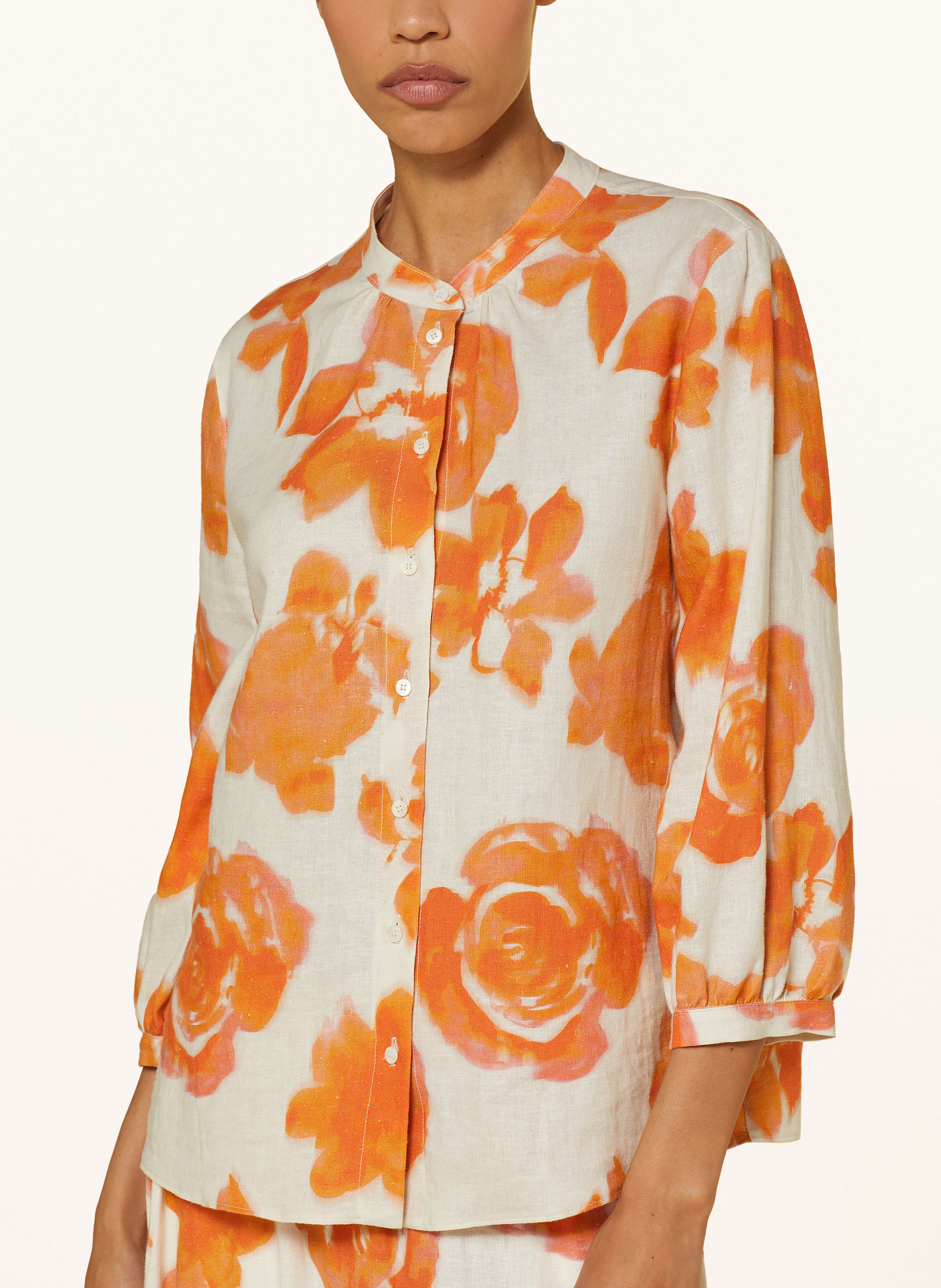 Thumbnail - Luisa Cerano Hemdbluse Mit Leinen Und 3/4-Arm weiss