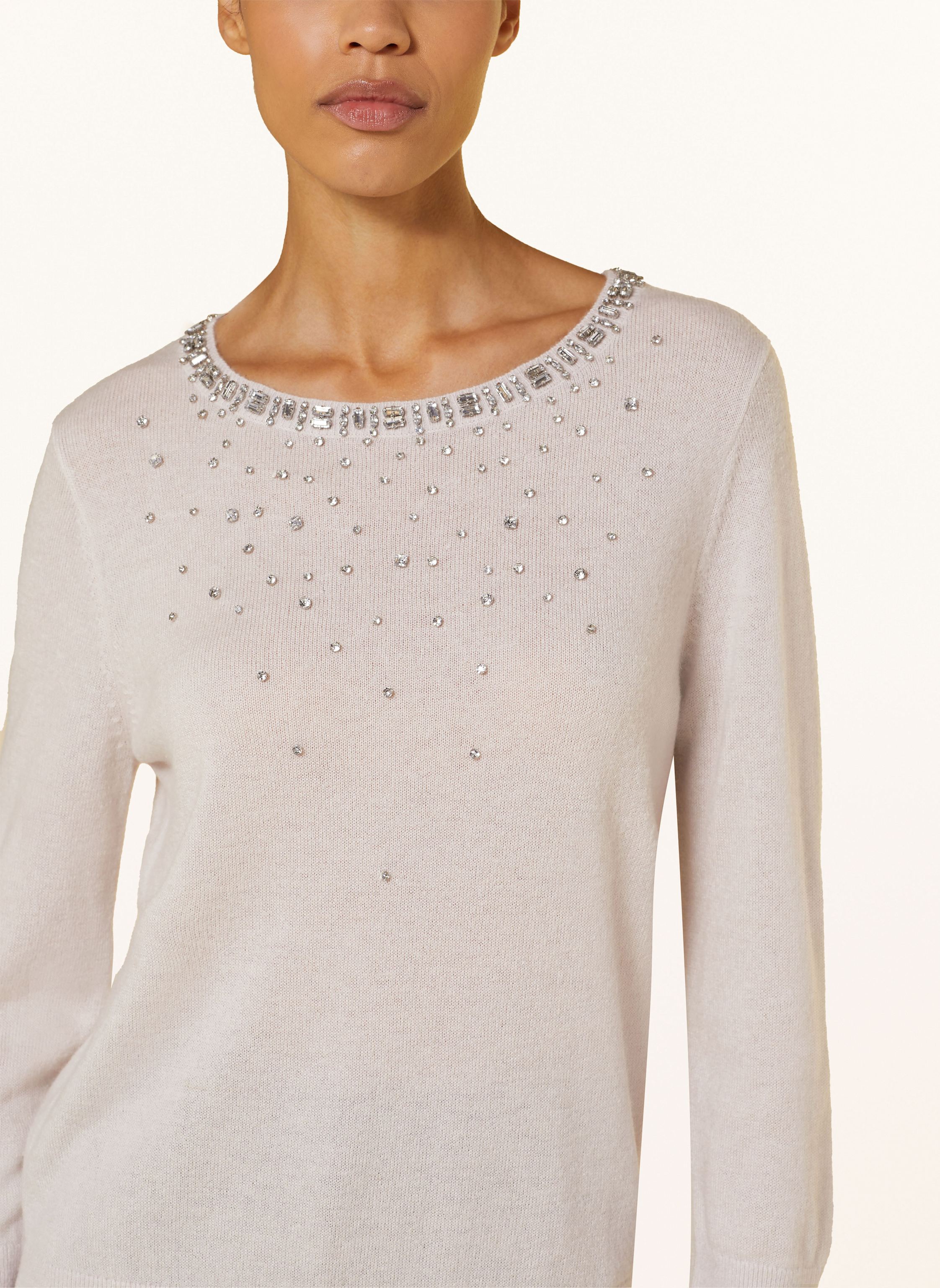 Thumbnail - Luisa Cerano Pullover Mit Schmucksteinen beige