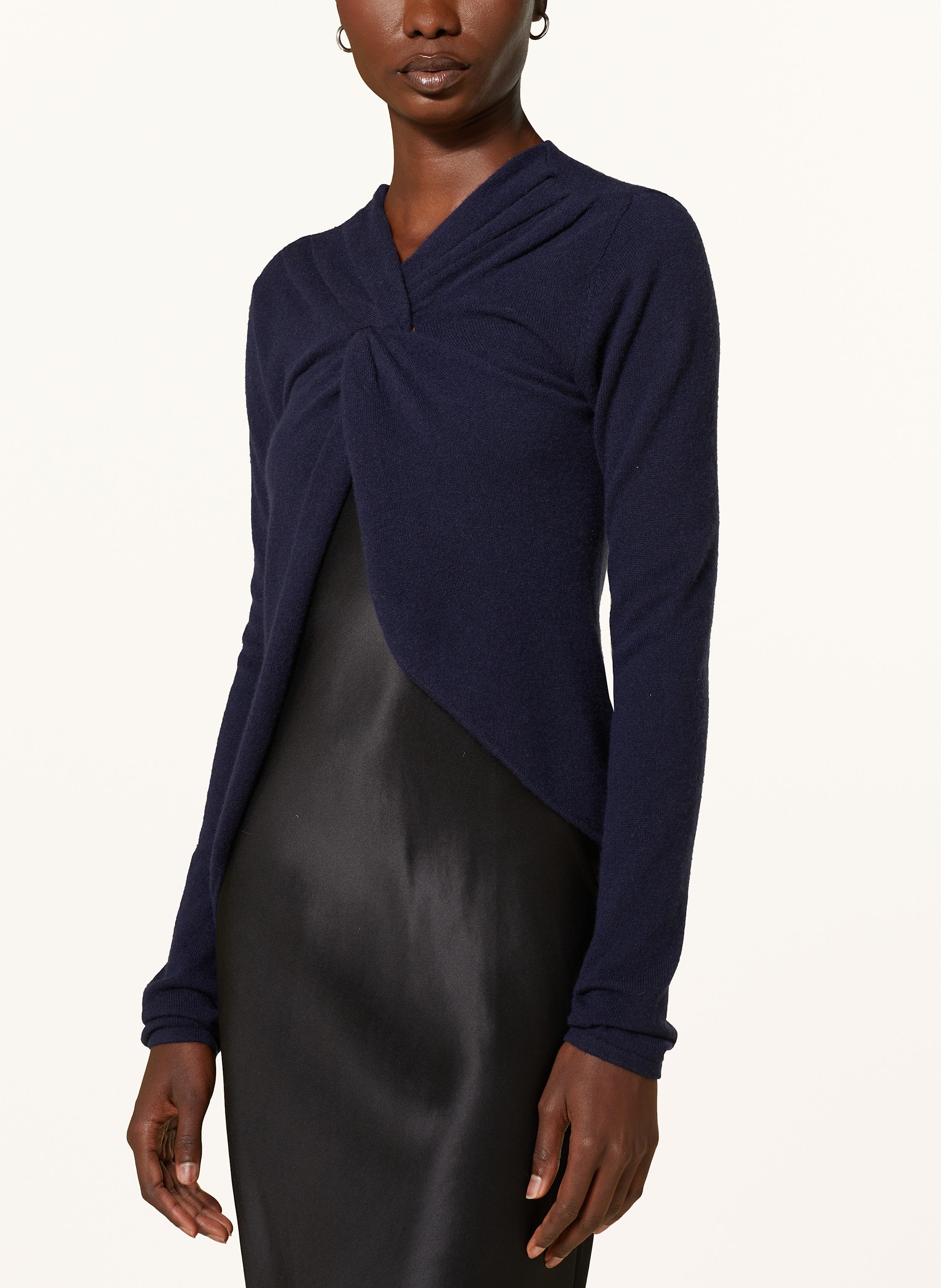 Thumbnail - Christopher Esber Set: Seidenkleid Und Cashmere-Pullover blau