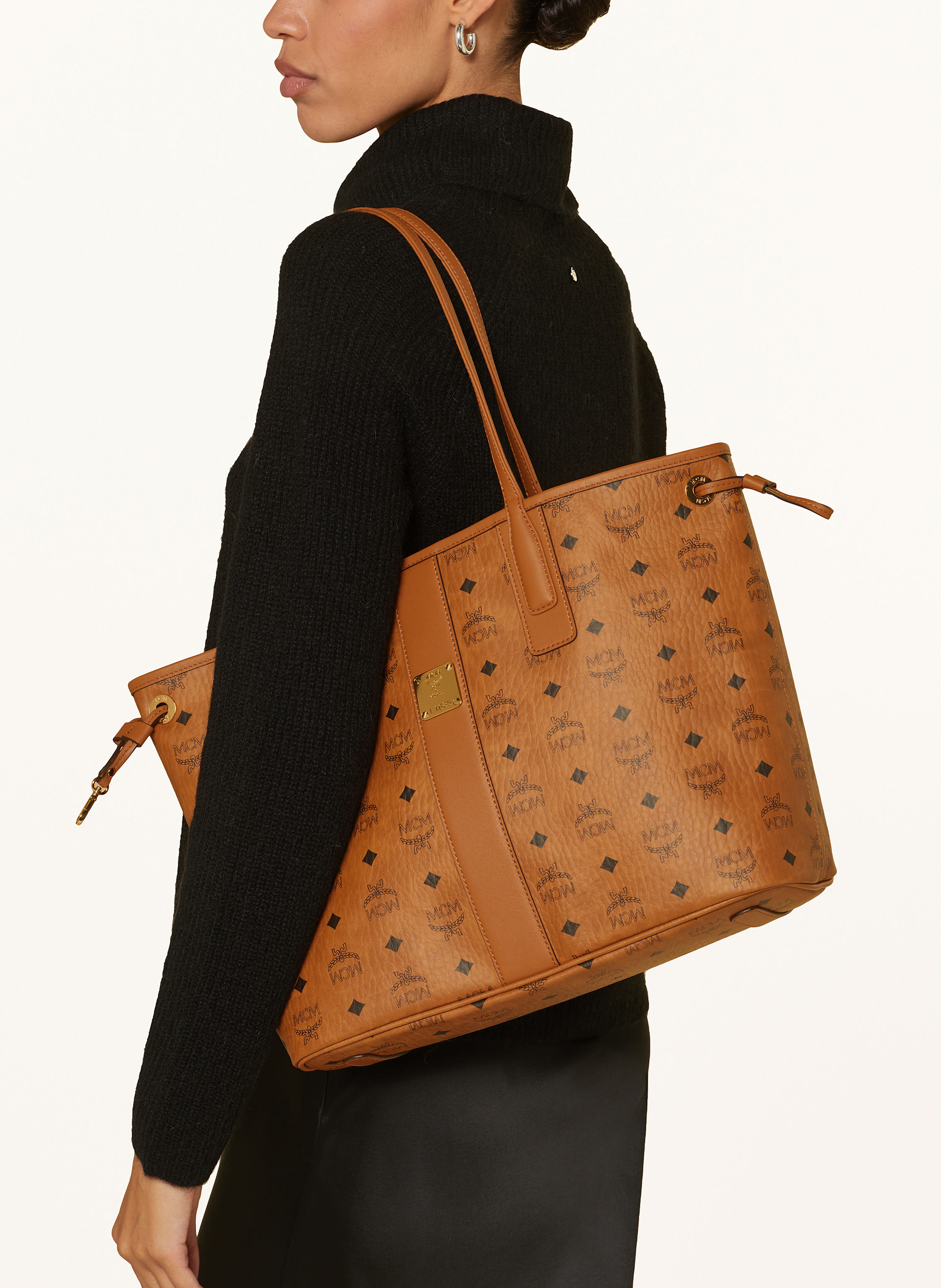 Mcm Shopper Liz Medium Zum Wenden braun – Bild 2