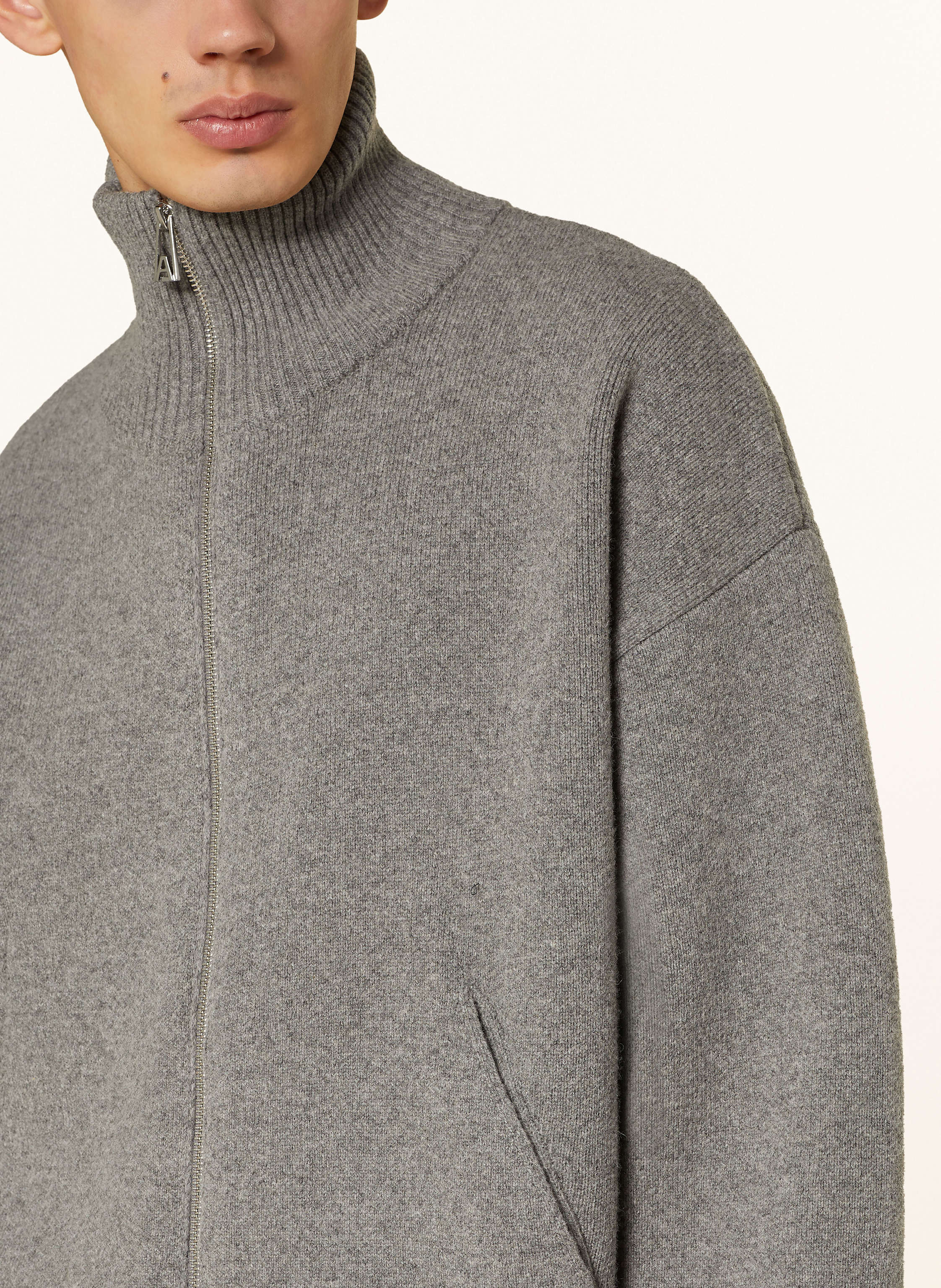 Thumbnail - Axel Arigato Strickjacke Core grau