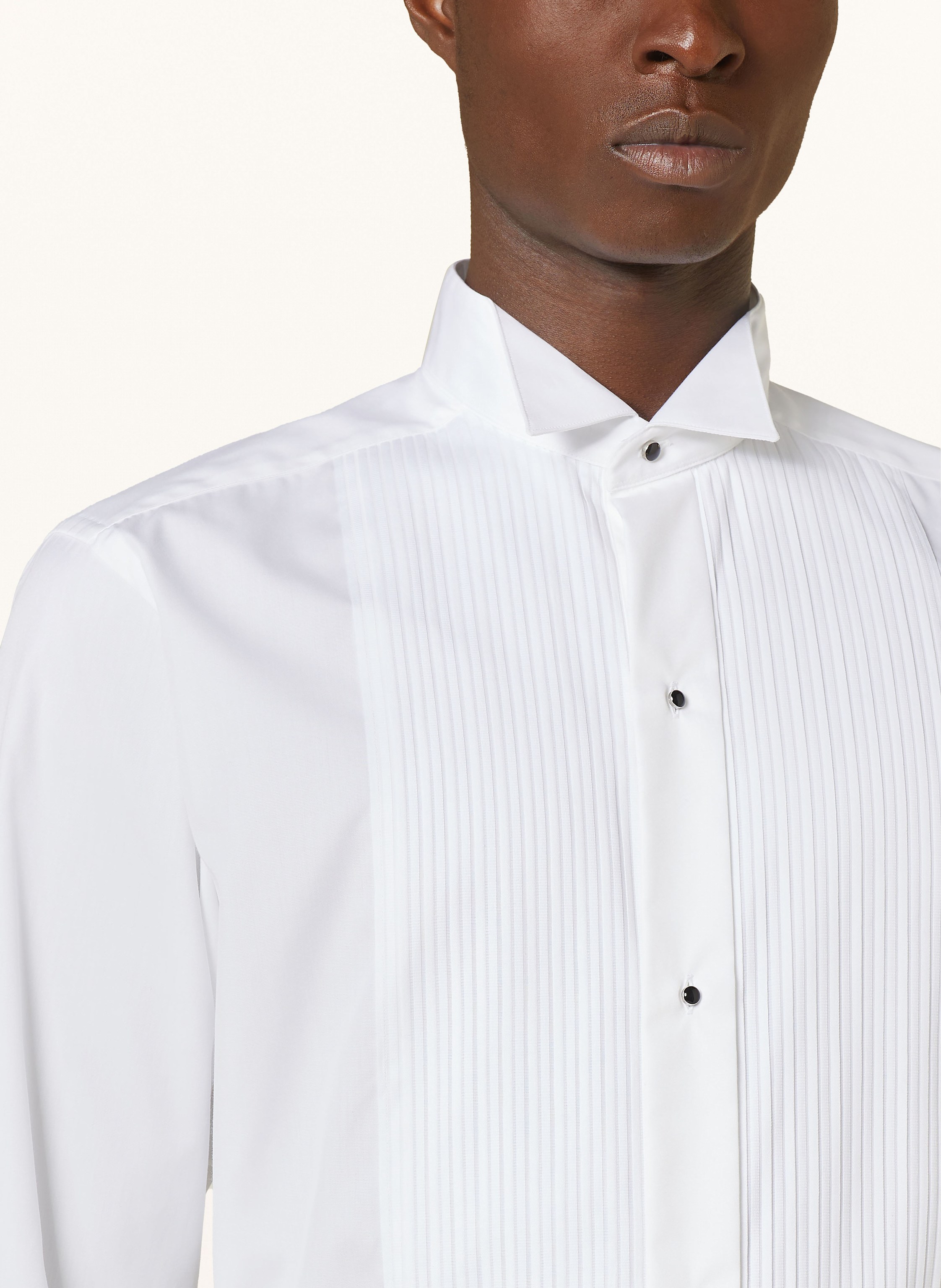 Thumbnail - Eton Smoking-Hemd Slim Fit weiss