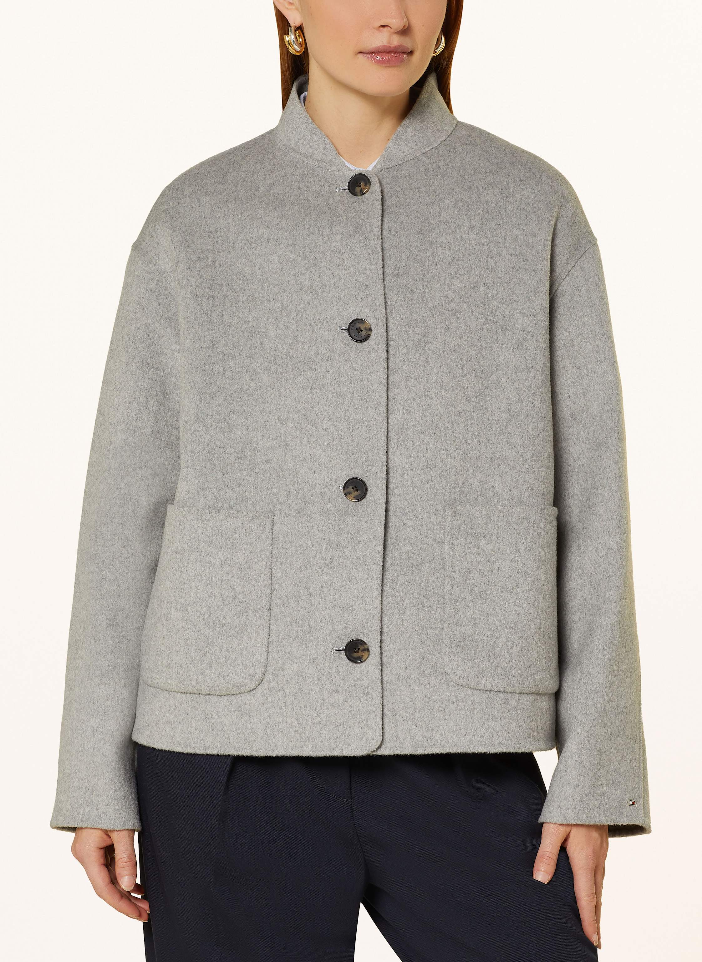 Thumbnail - Tommy Hilfiger Kastenjacke grau