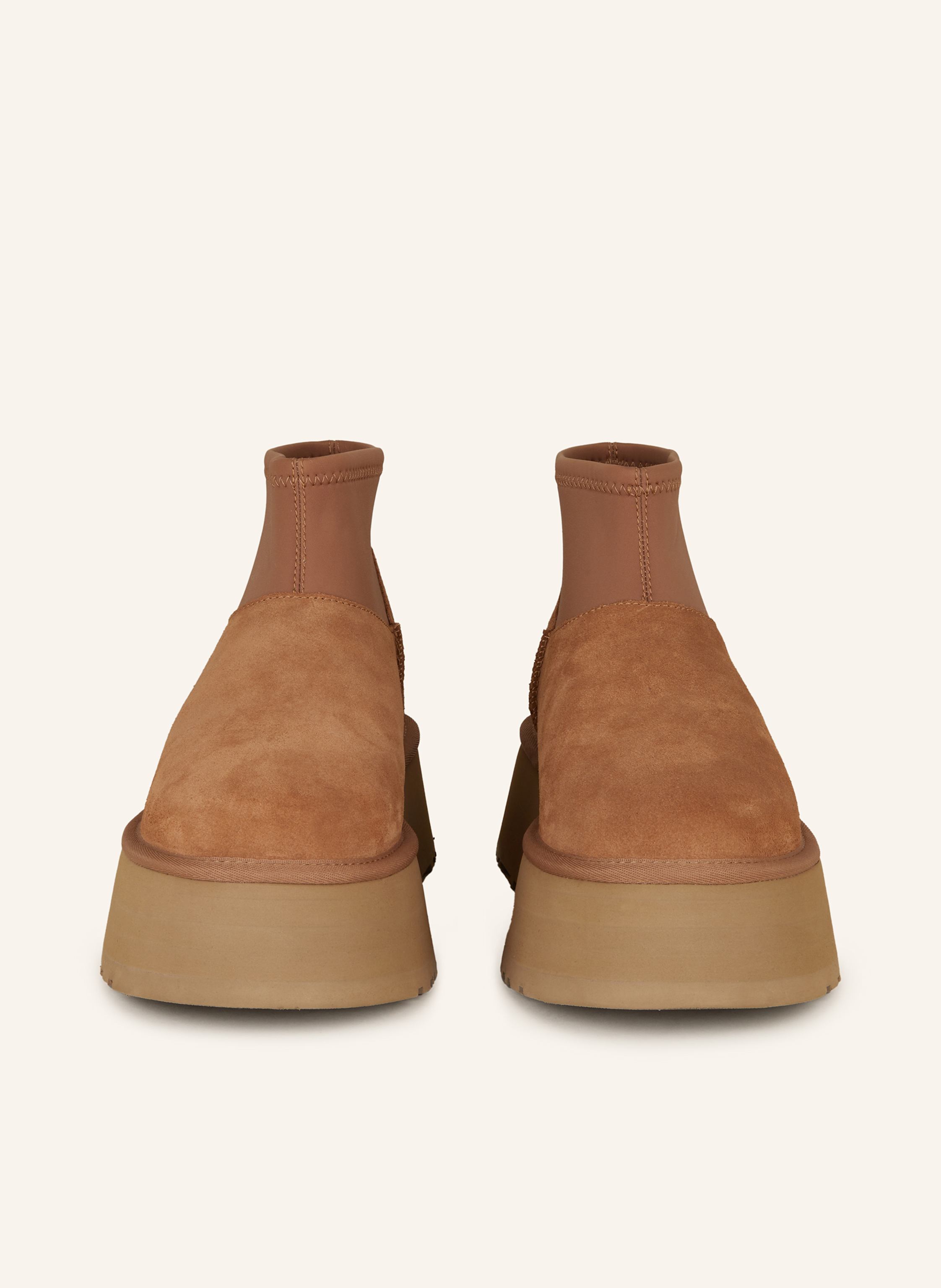 Thumbnail - Ugg Plateau-Boots Classic Mini Dipper Puffer braun