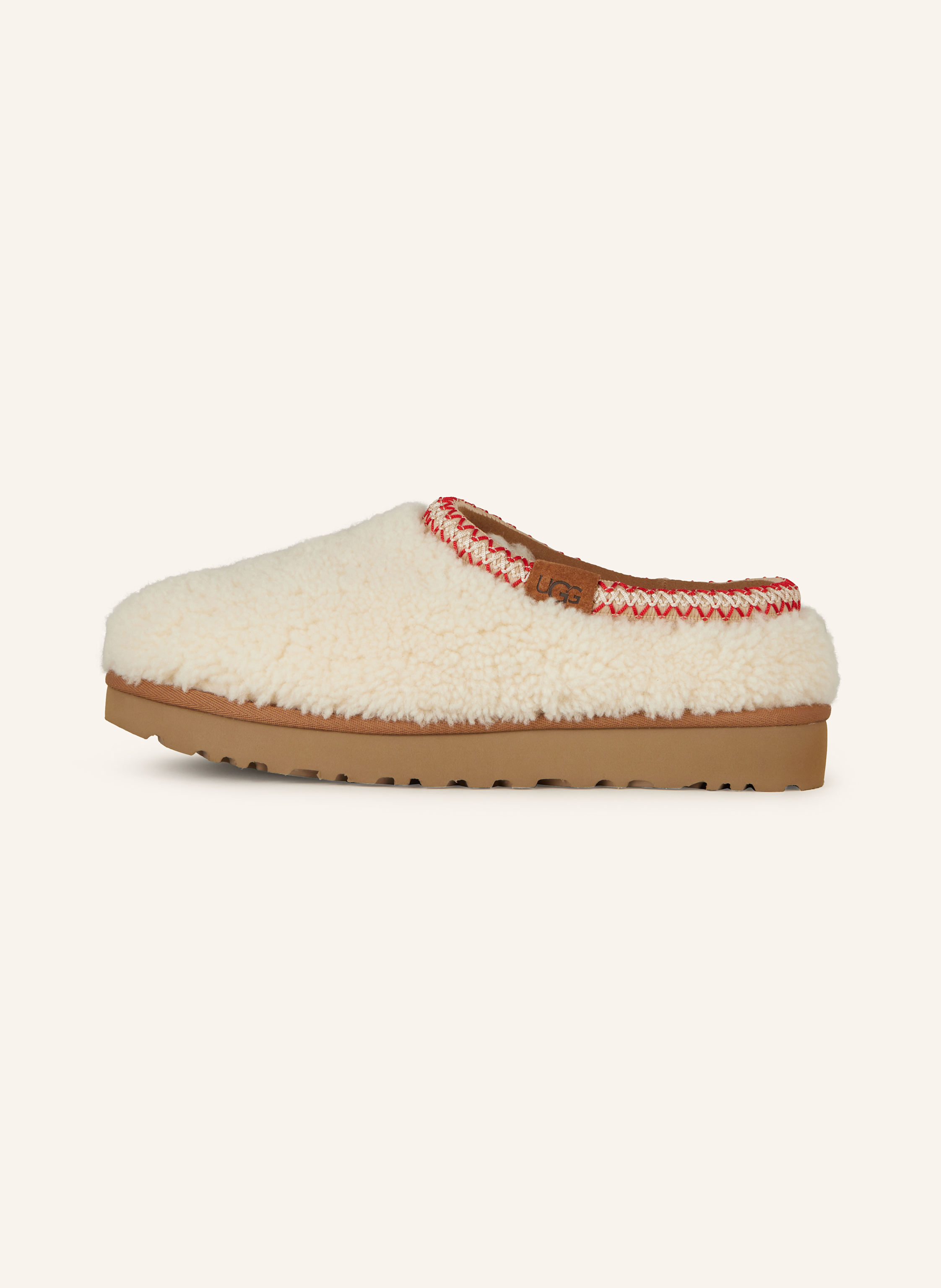 Thumbnail - Ugg Pantoletten Tasman Maxi Curly beige
