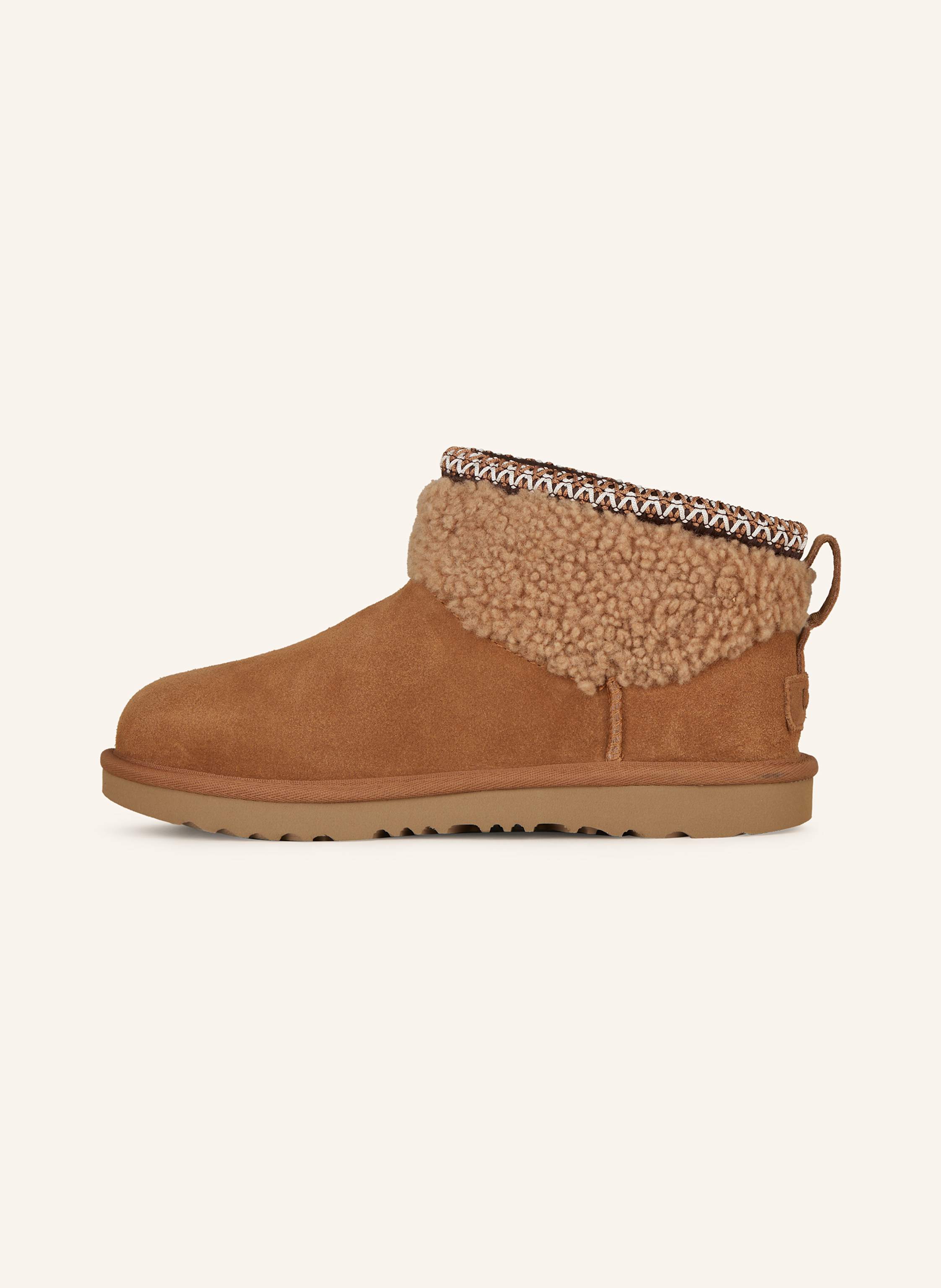 Thumbnail - Ugg Boots Classic Ultra Mini Curly braun