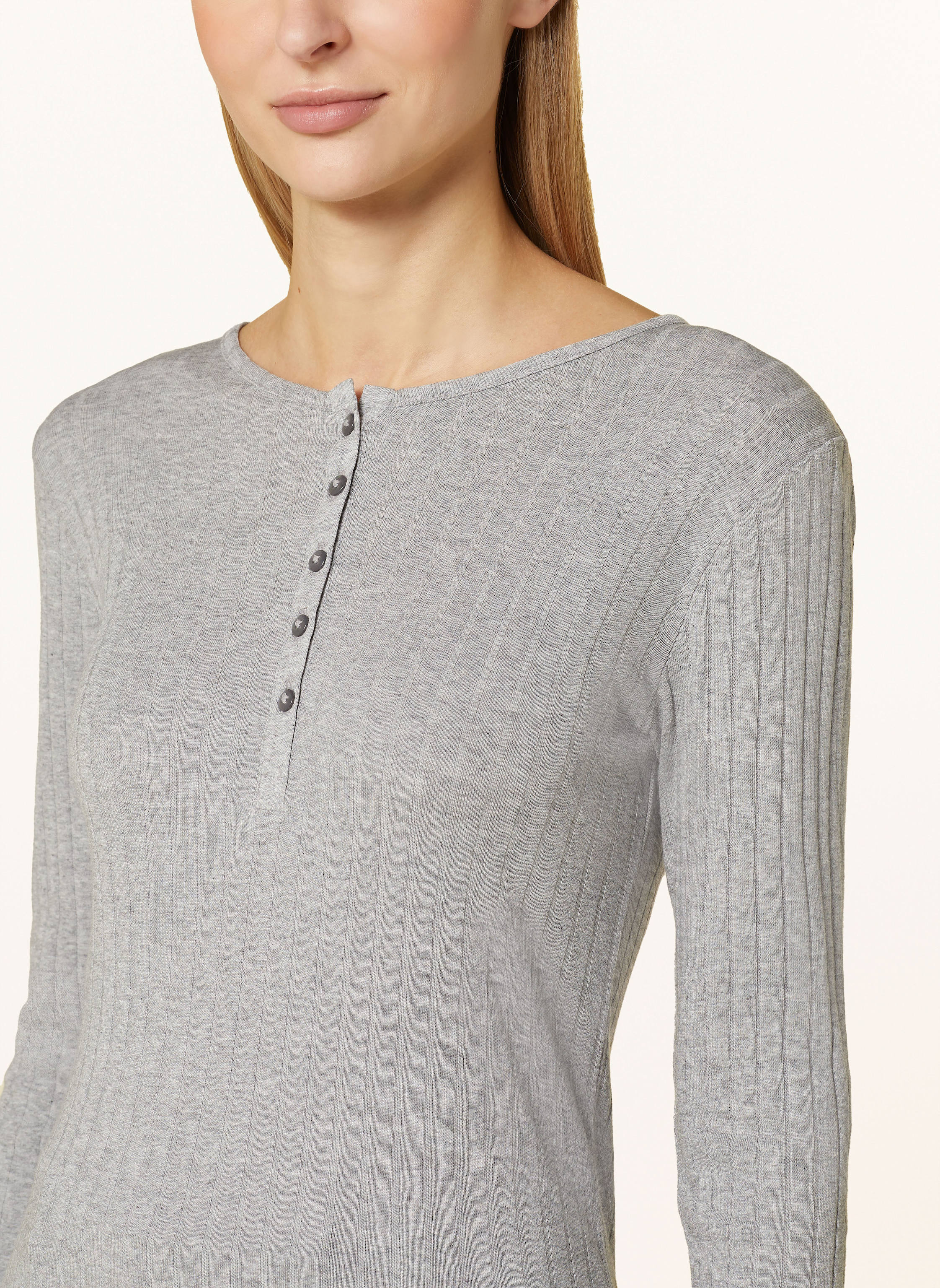 Thumbnail - Marc O'polo Henley-Shirt grau