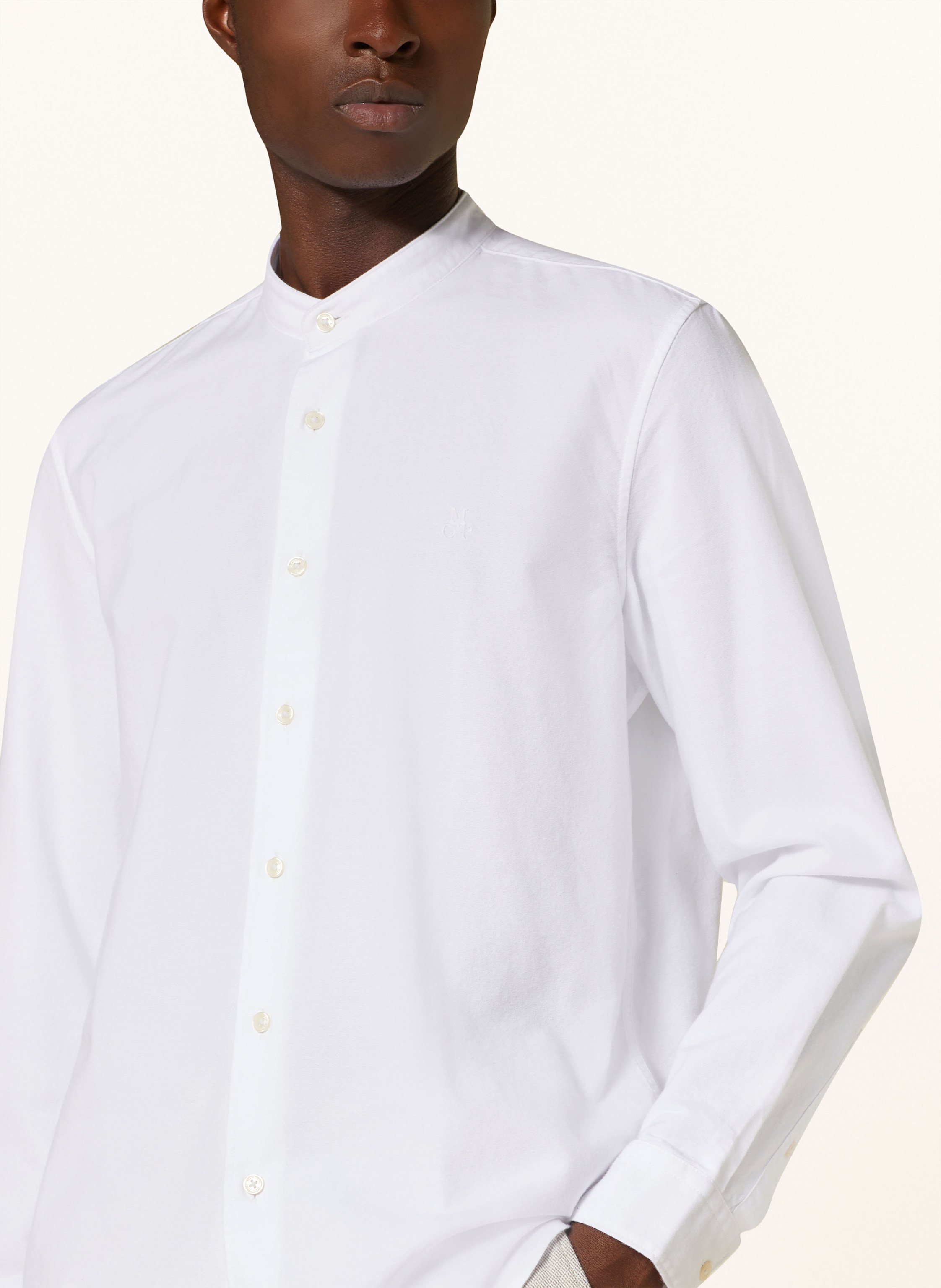 Thumbnail - Marc O'polo Hemd Regular Fit Mit Stehkragen weiss
